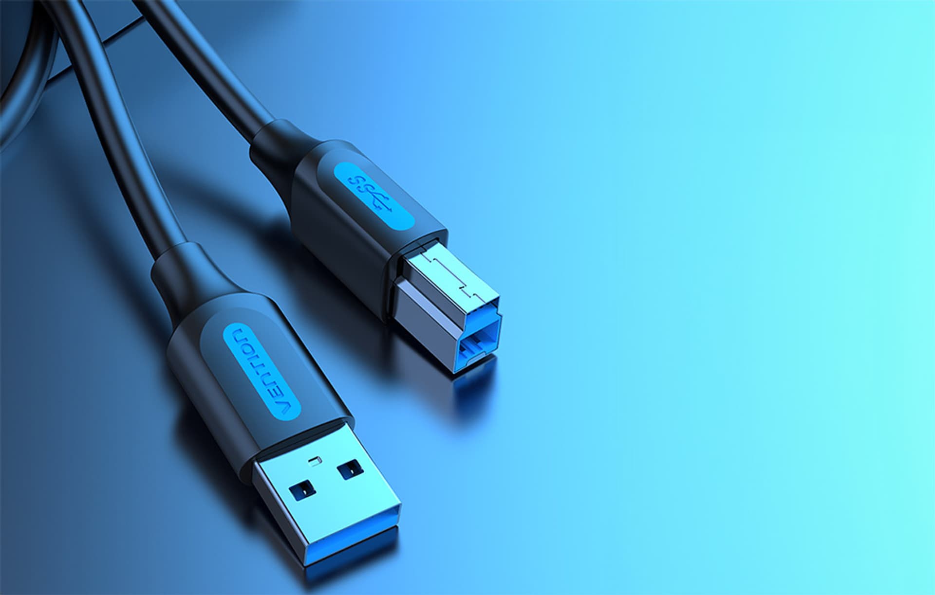 

Kabel USB 3.0 A do B Vention COOBI 3m Czarny PVC