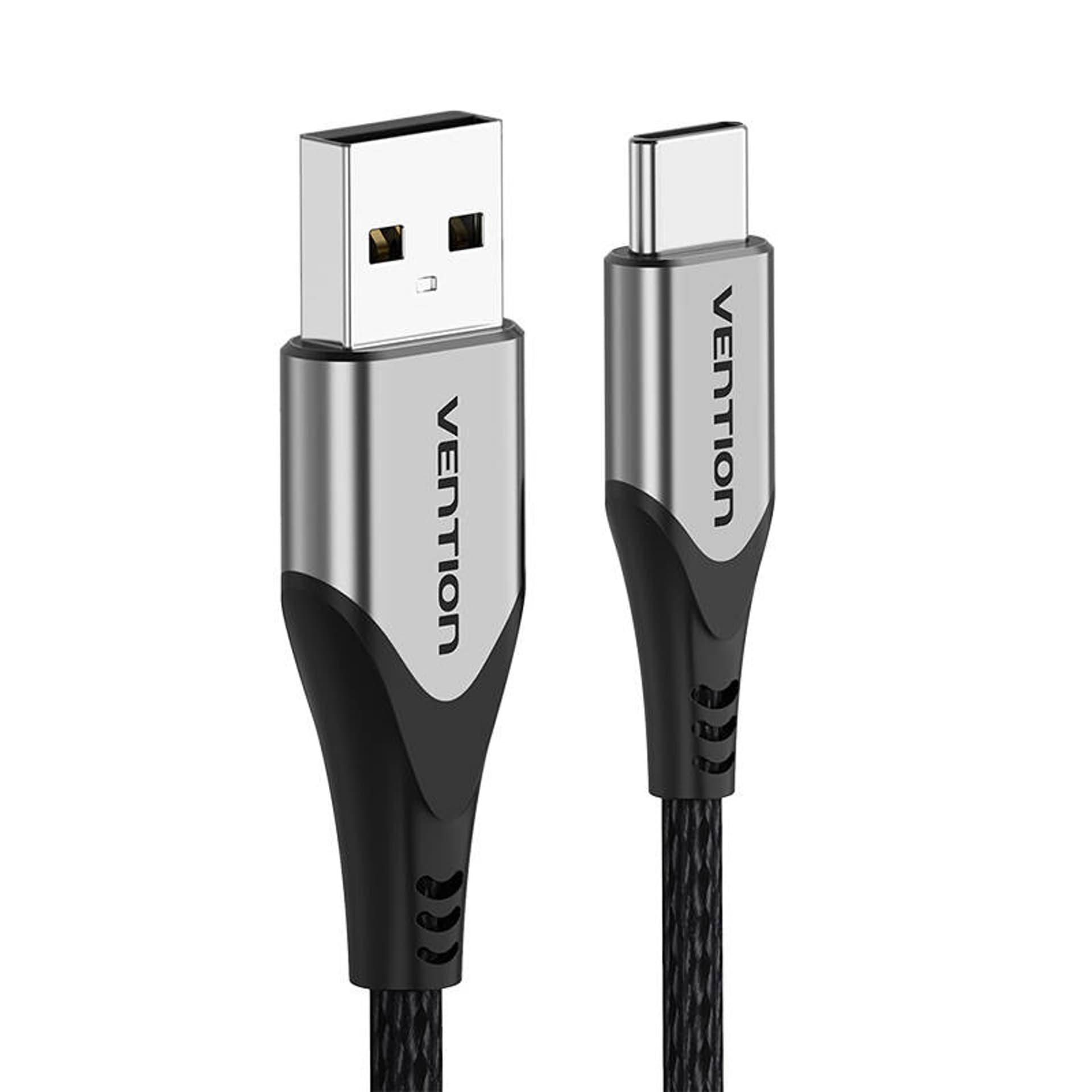 

Kabel USB 2.0 A do USB-C 3A Vention CODHF 1m szary