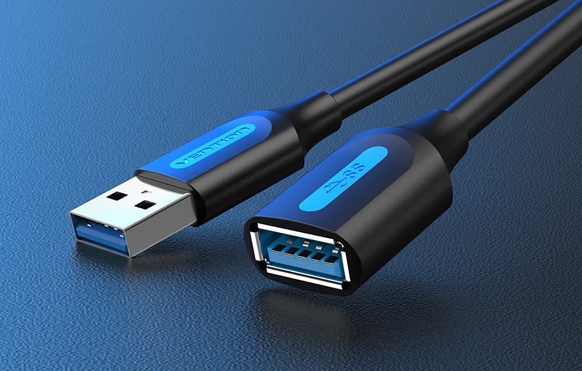 

Przedłużacz USB 3.0 męski-żeński Vention CBHBF 1m czarny PVC