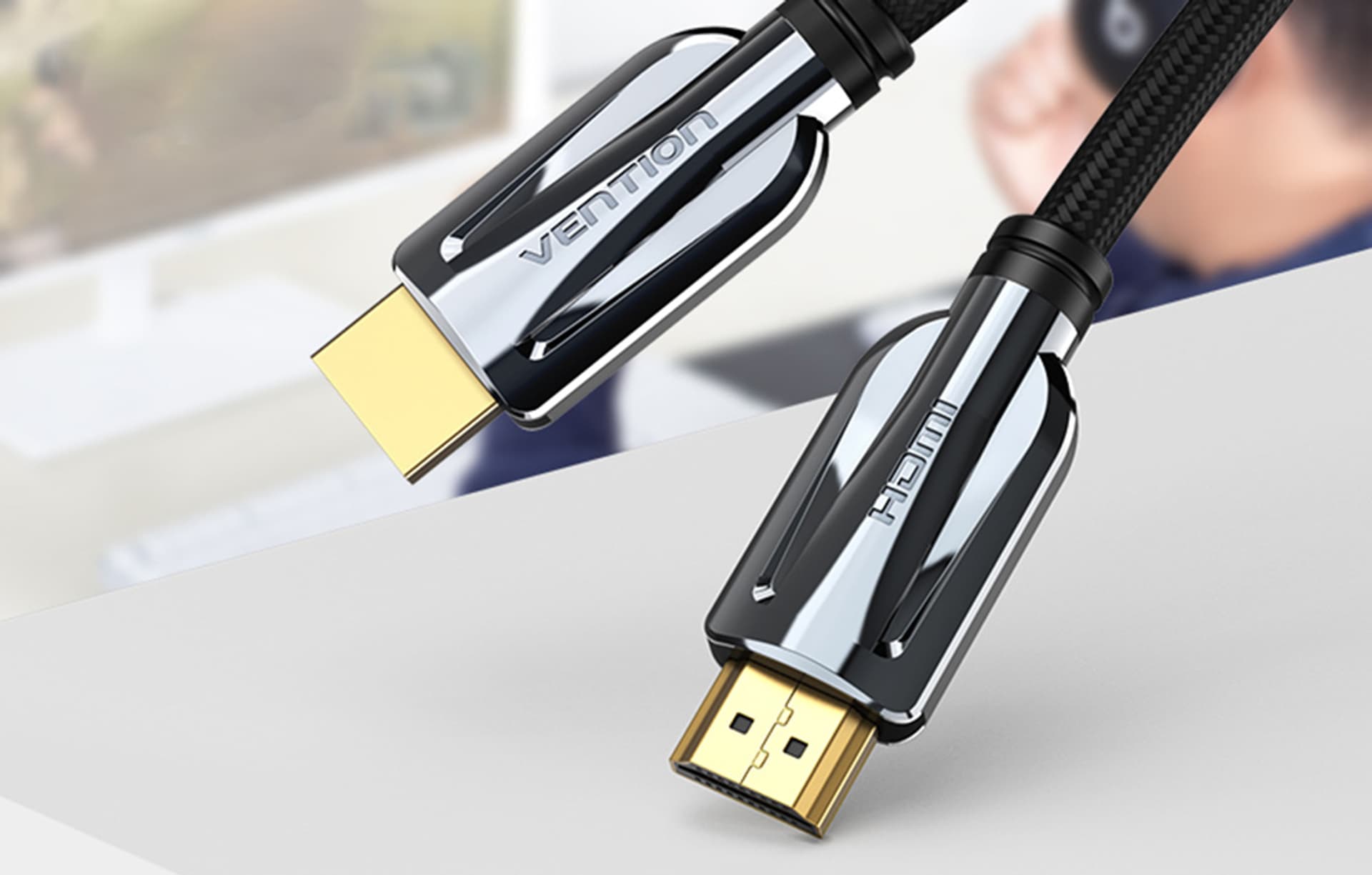 

Kabel HDMI 2.1 Vention AALBG 1,5m (czarny)