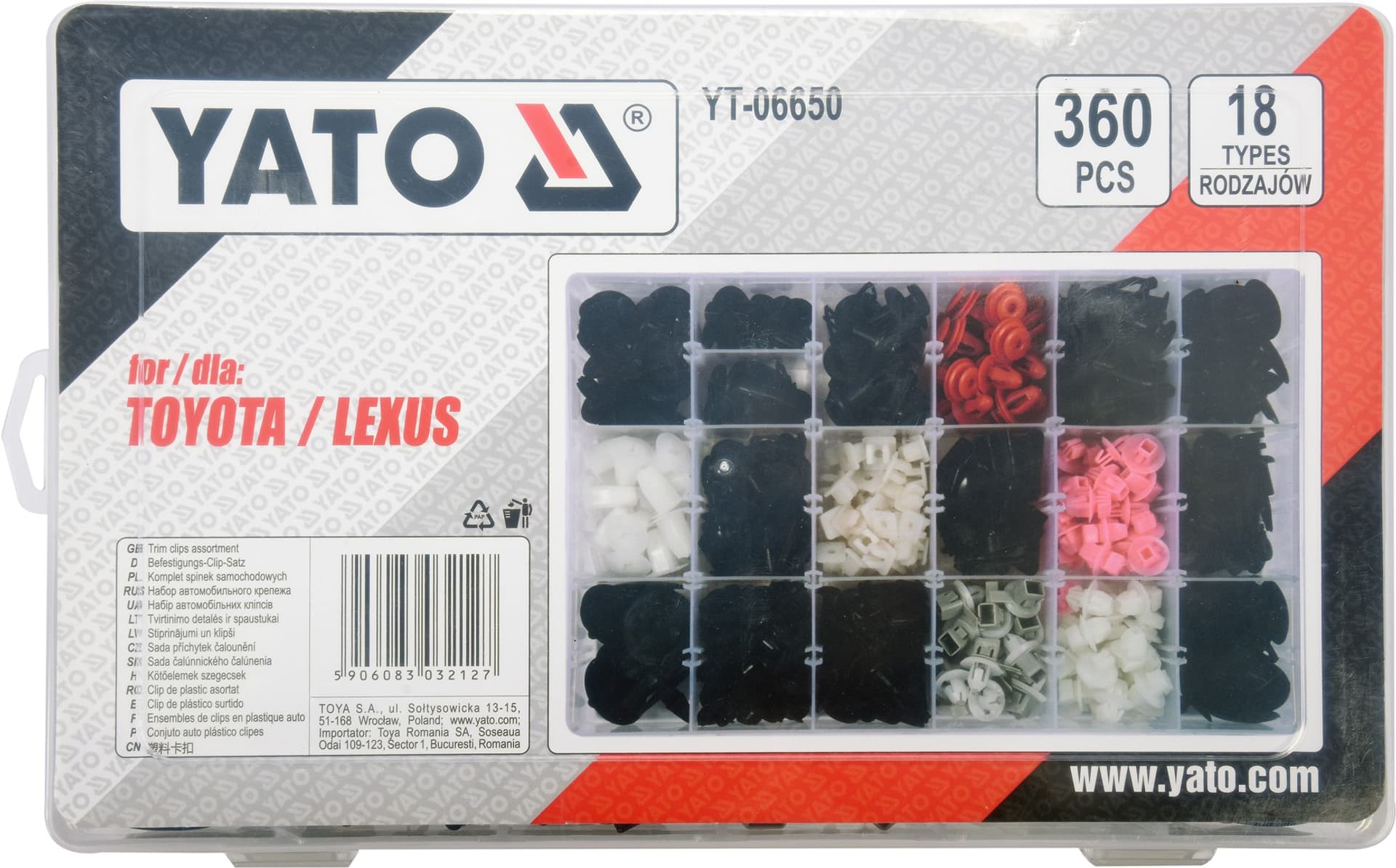 

KOMPLET SPINEK SAMOCHODOWYCH TOYOTA/LEXUS 360SZT