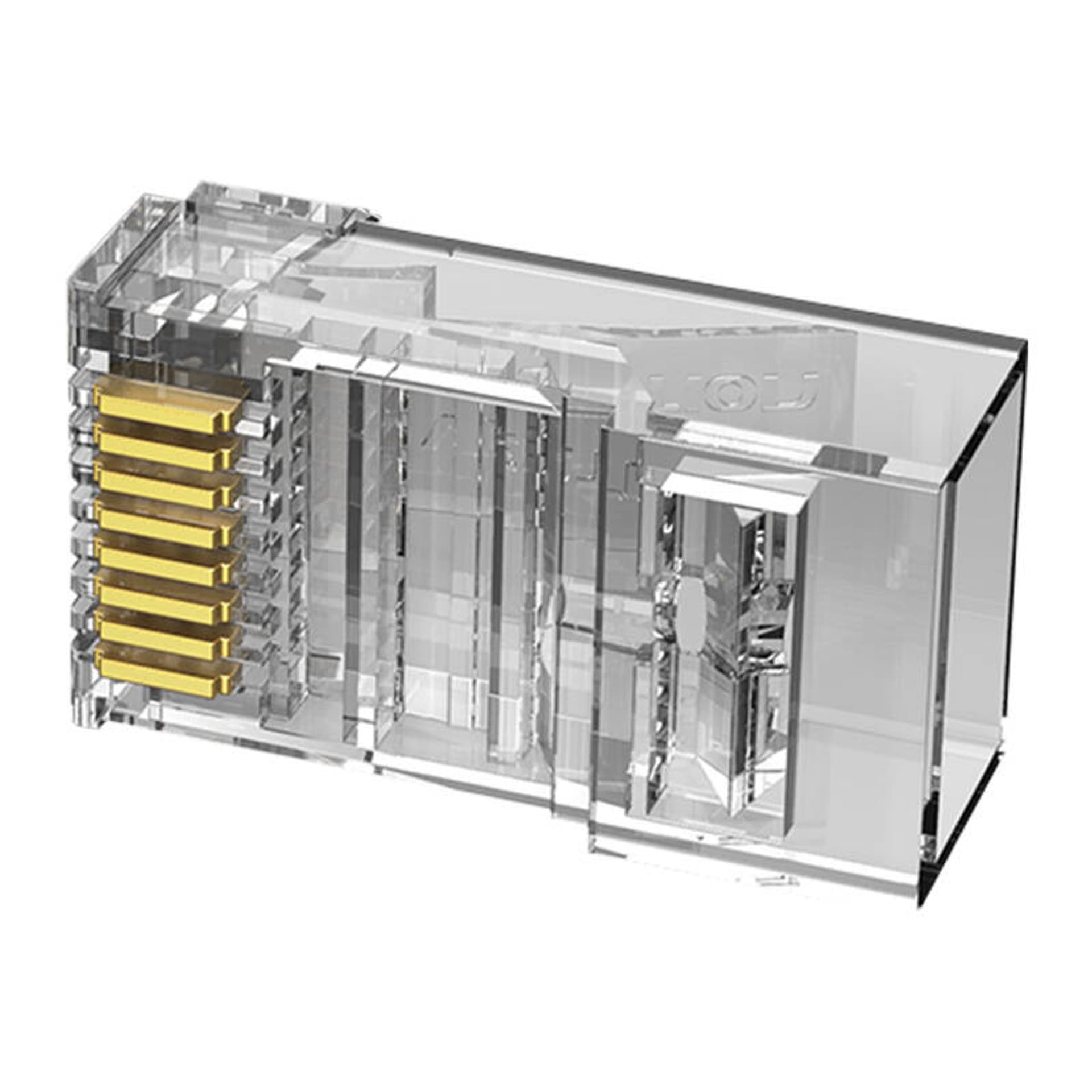 

Wtyczka modułowa RJ45 kat.6 UTP Vention IDDR0-10 przezroczysta 10 szt.