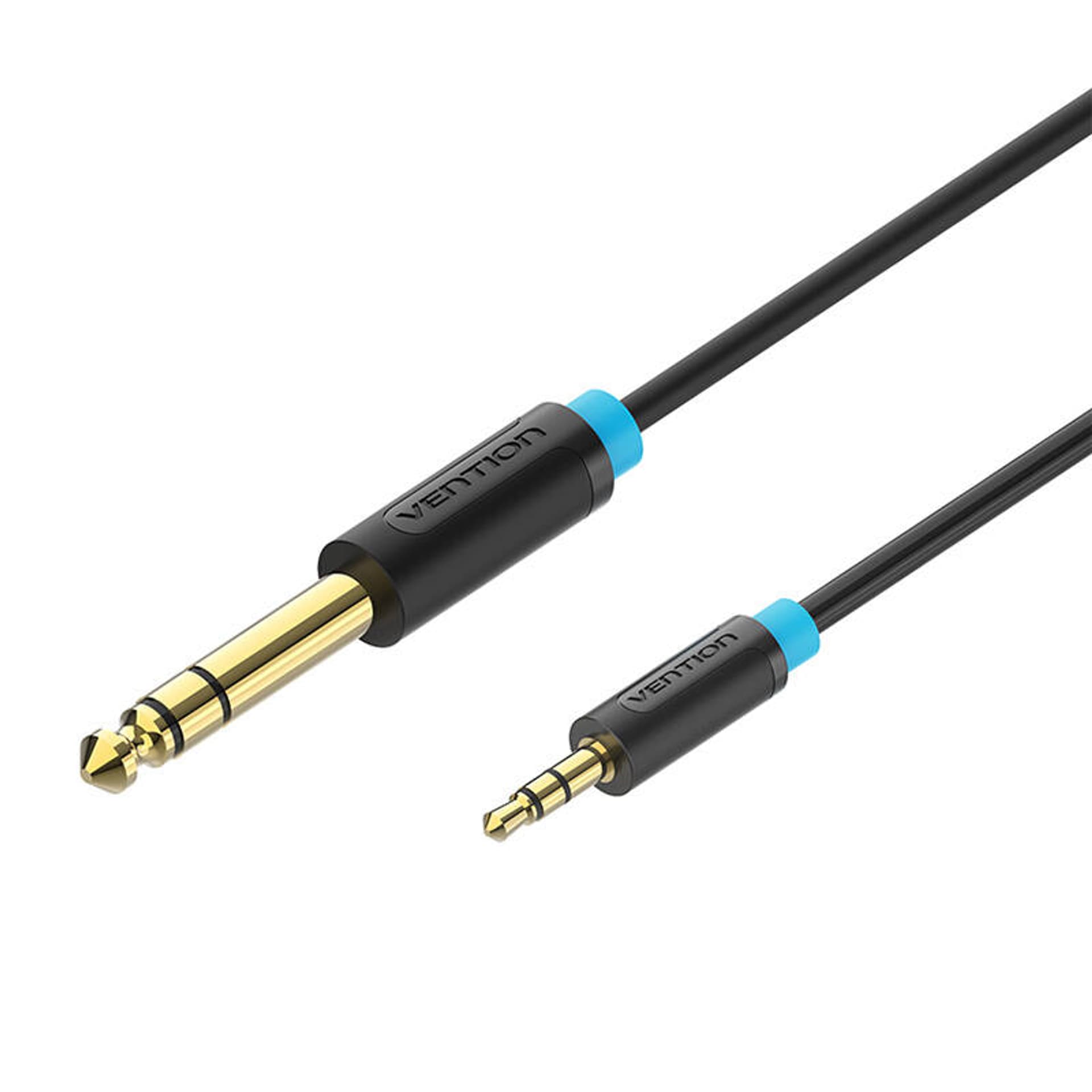 

Kabel audio Vention BABBJ 3,5mm TRS męski na 6,35mm męski 5m czarny