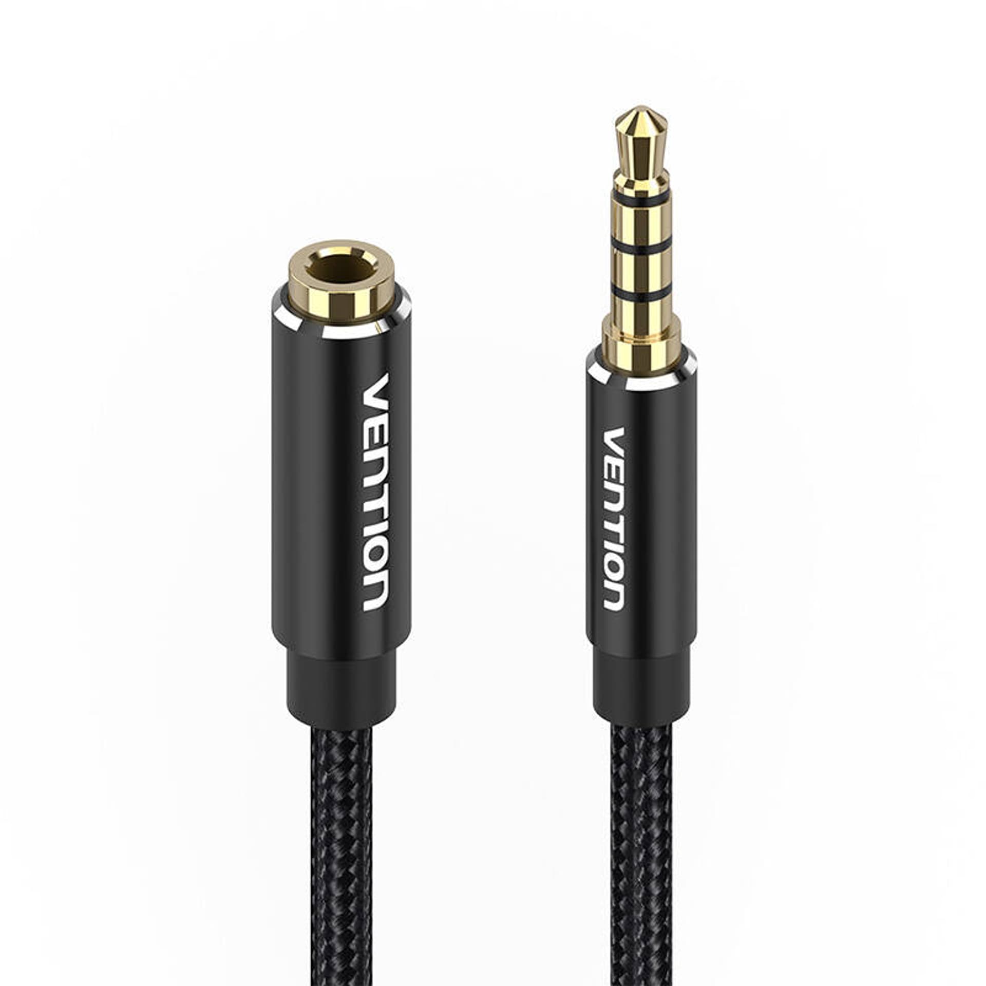 

Przedłużacz audio TRRS 3,5mm męski do 3,5mm żeński 2m Vention BHCBH czarny