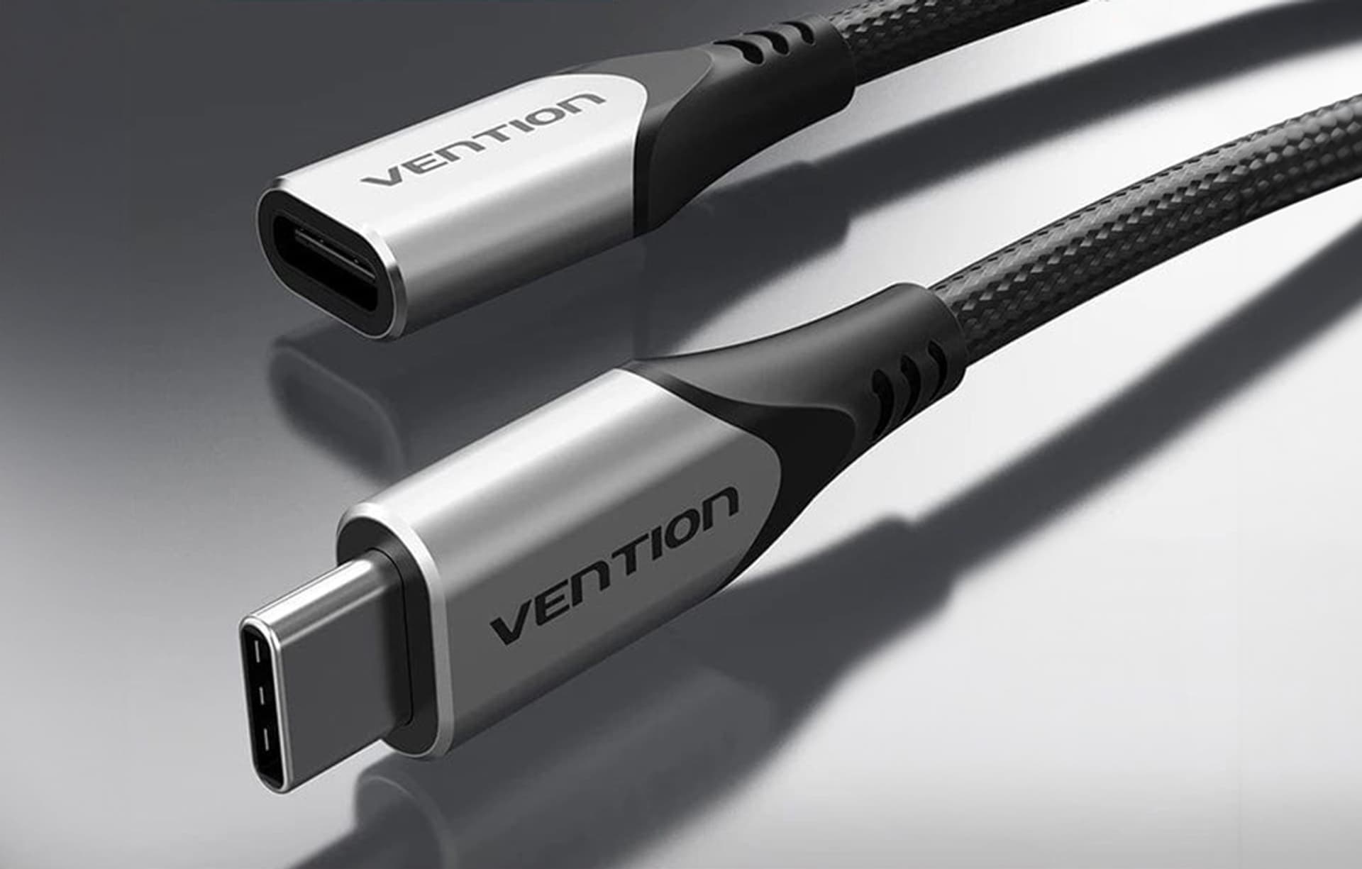 

Kabel USB-C 3.1 Vention TABHF 1m Szary