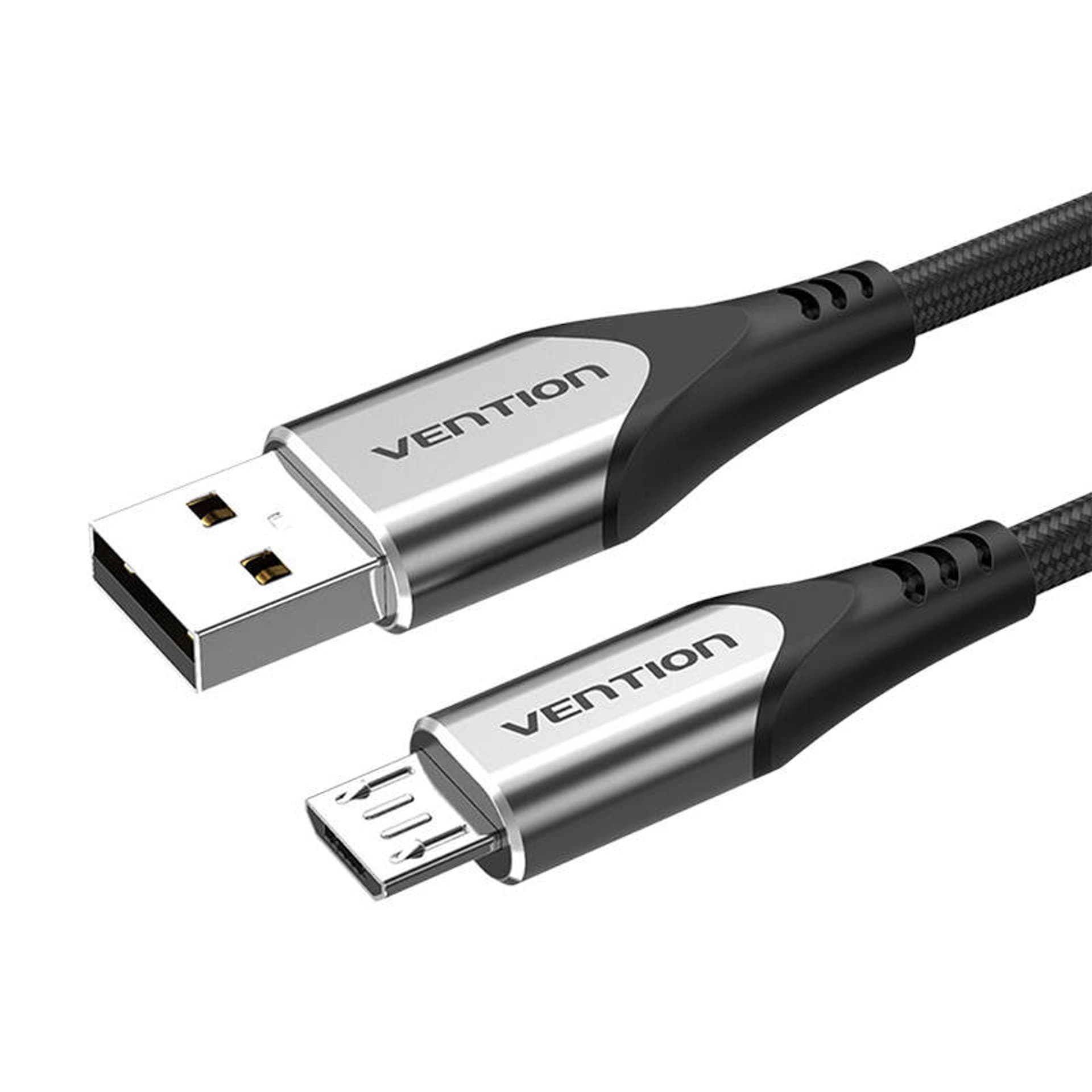 

Kabel USB 2.0 A do Micro-B 3A 0,5m Vention COAHD szary