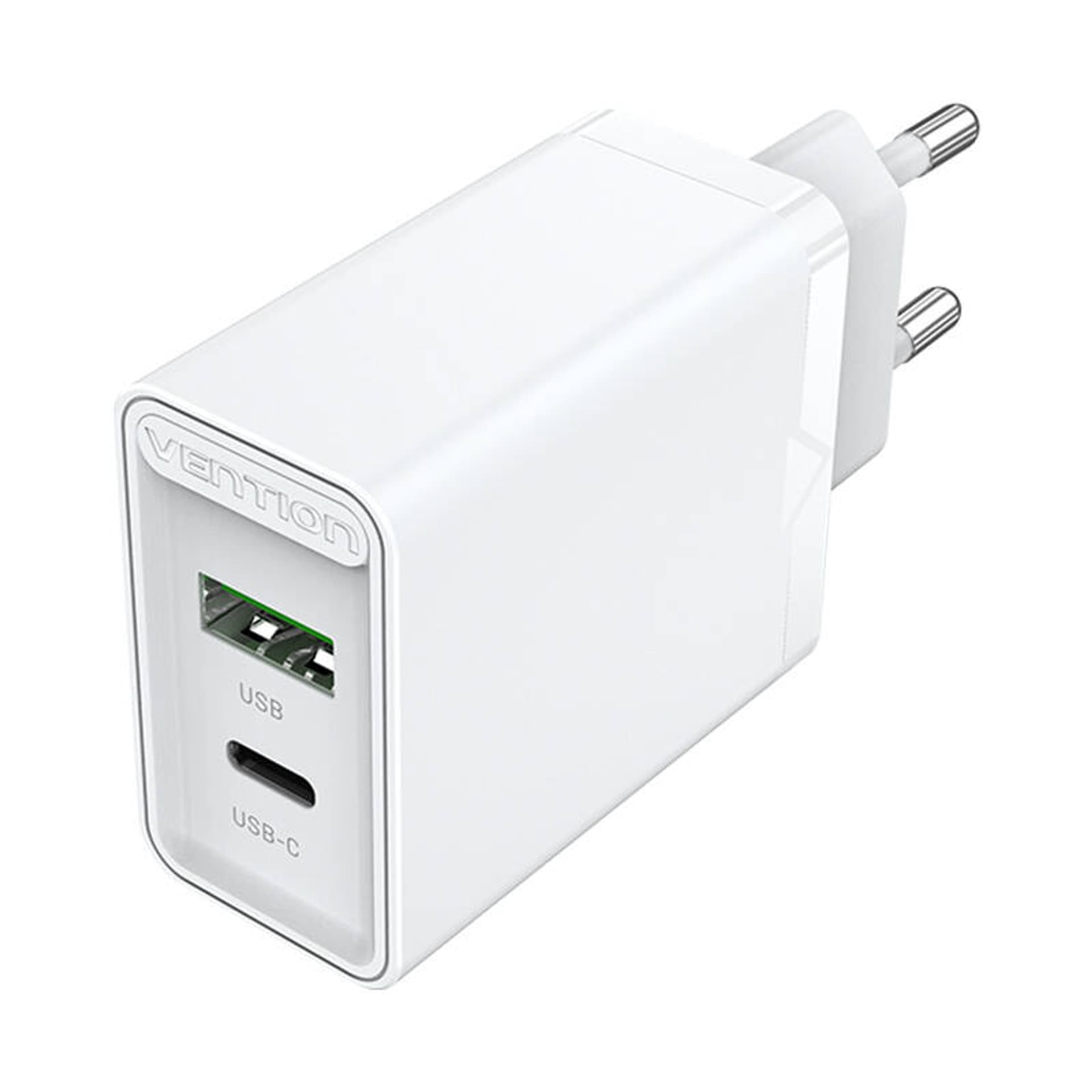 

Ładowarka sieciowa USB(A+C) Vention FBBW0-EU (18W/20W) biała, 18w/20w) biał