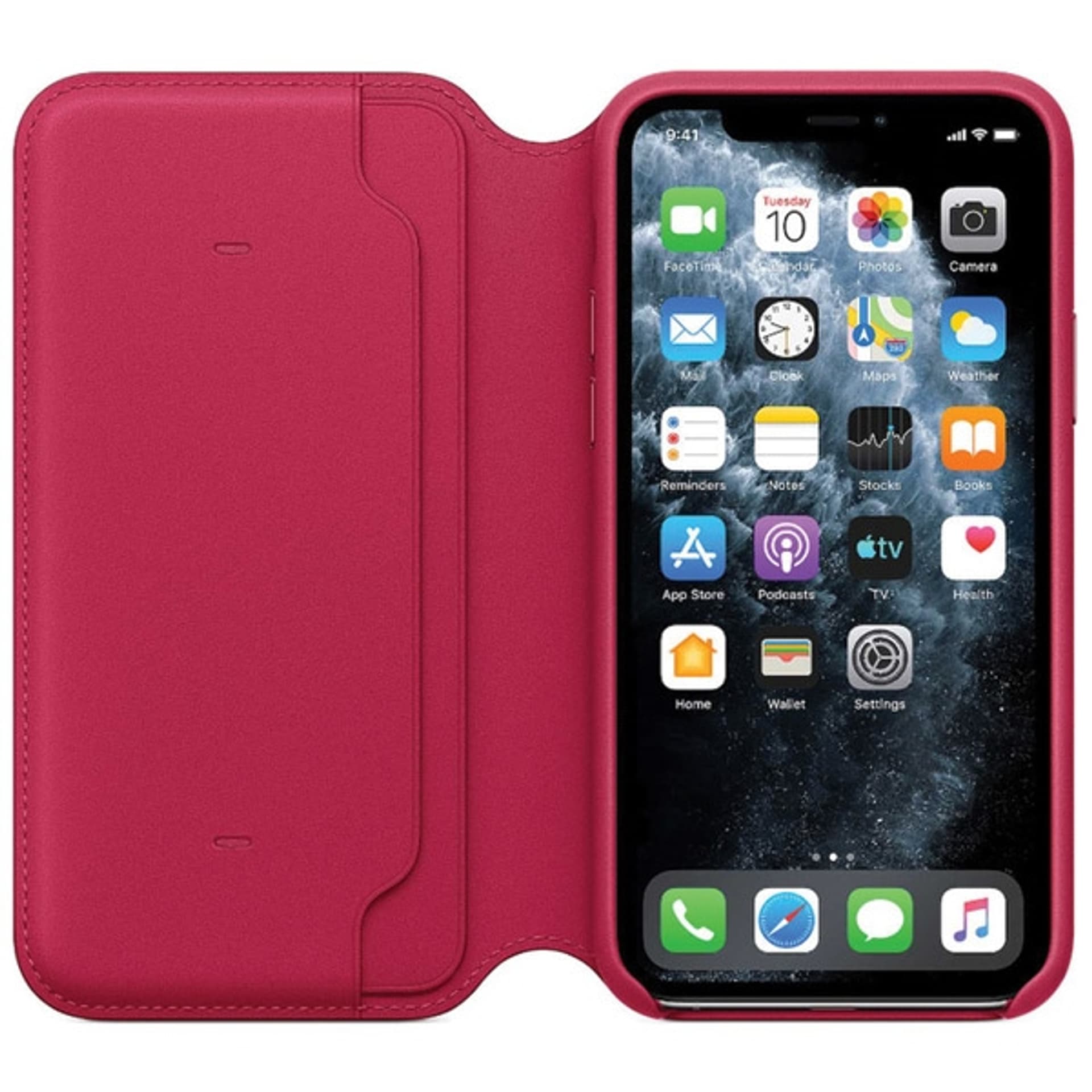 

Etui Apple MY1K2ZM/A iPhone 11 Pro 5.8" malinowy/raspberry Leather Folio Case