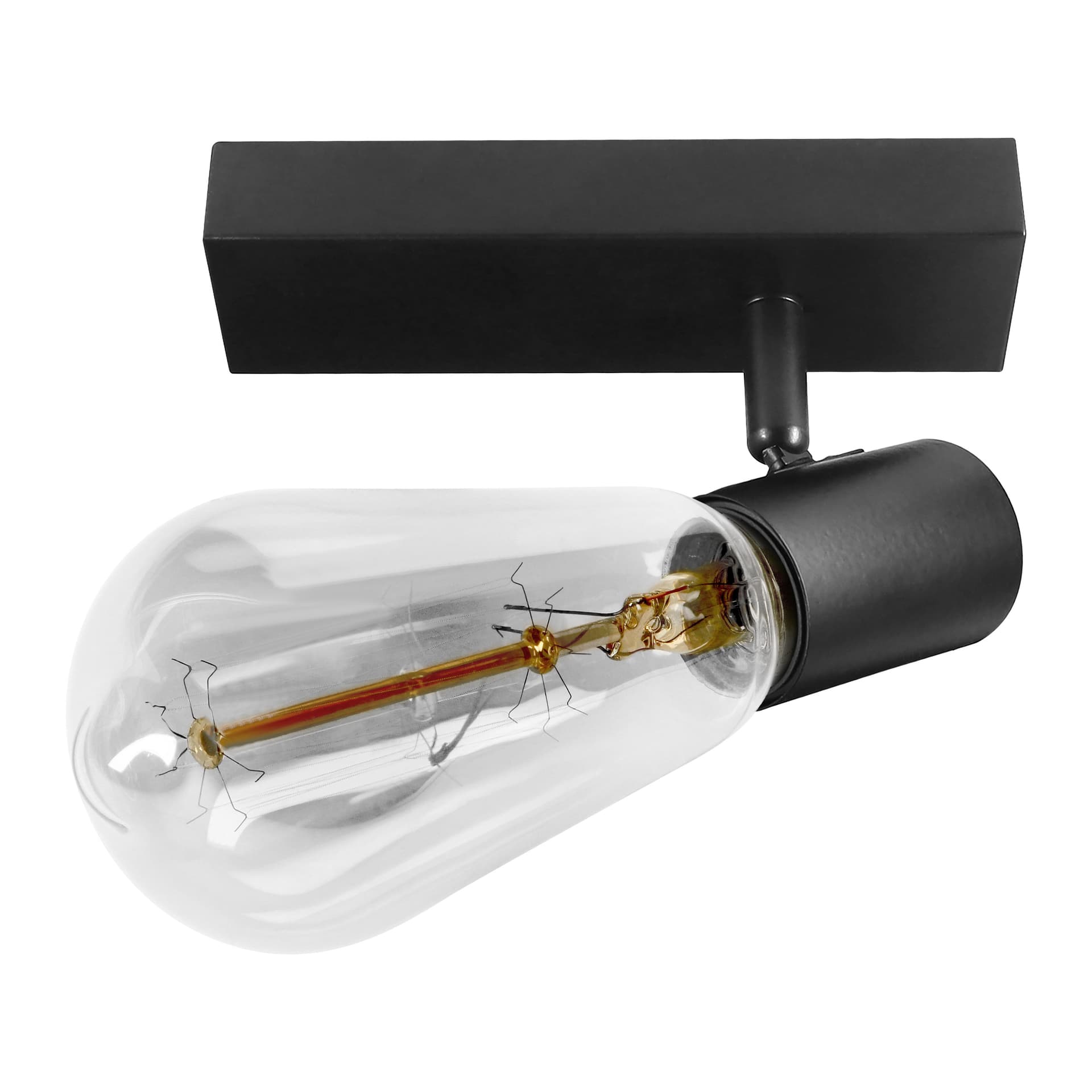 

RIO SP 1, oprawa ścienno-sufitowa, E27 max. 60W, IP20, czarna