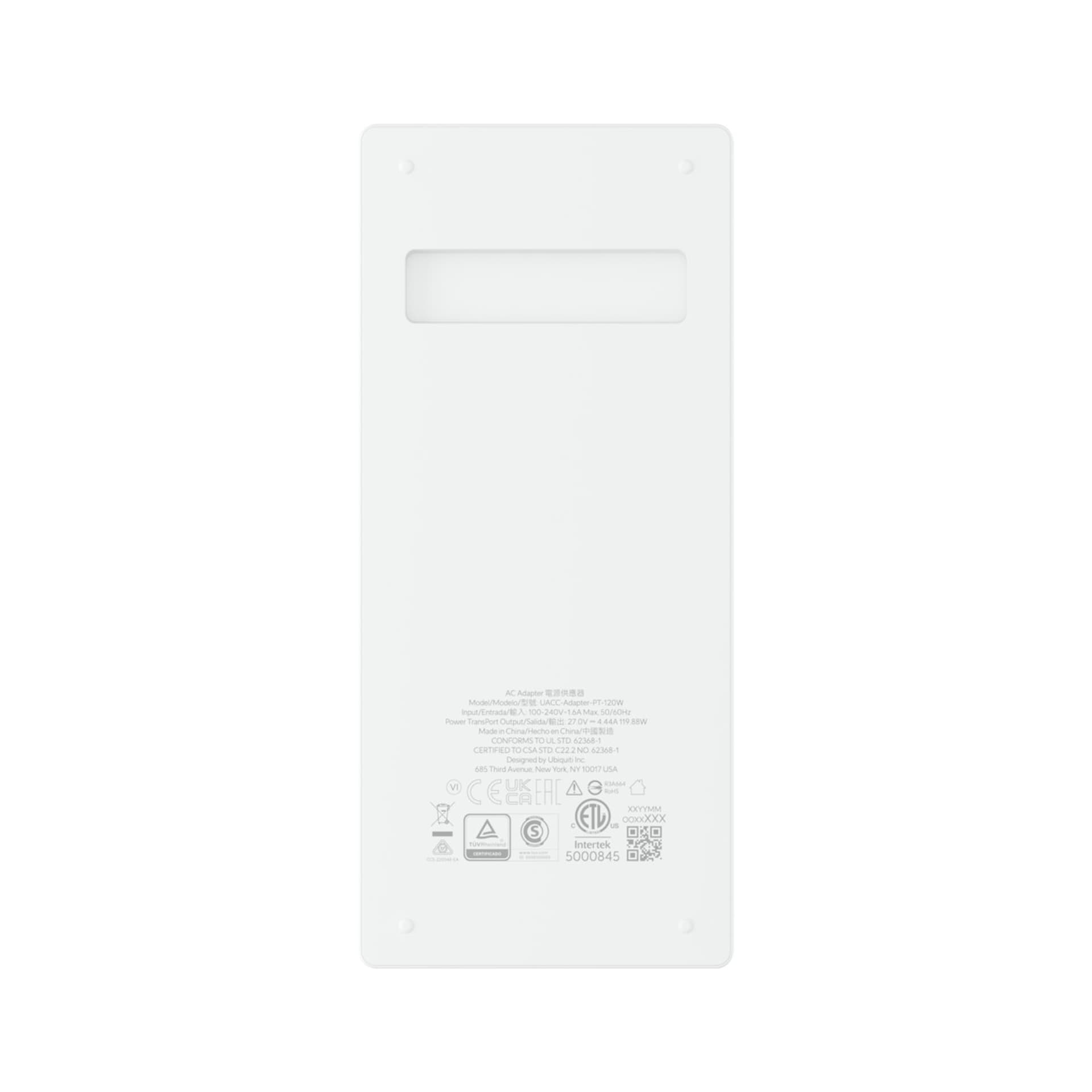 

UBIQUITI UACC-ADAPTER-PT-120W-EU 120W/27V POWER TRANSPORT ADAPTER