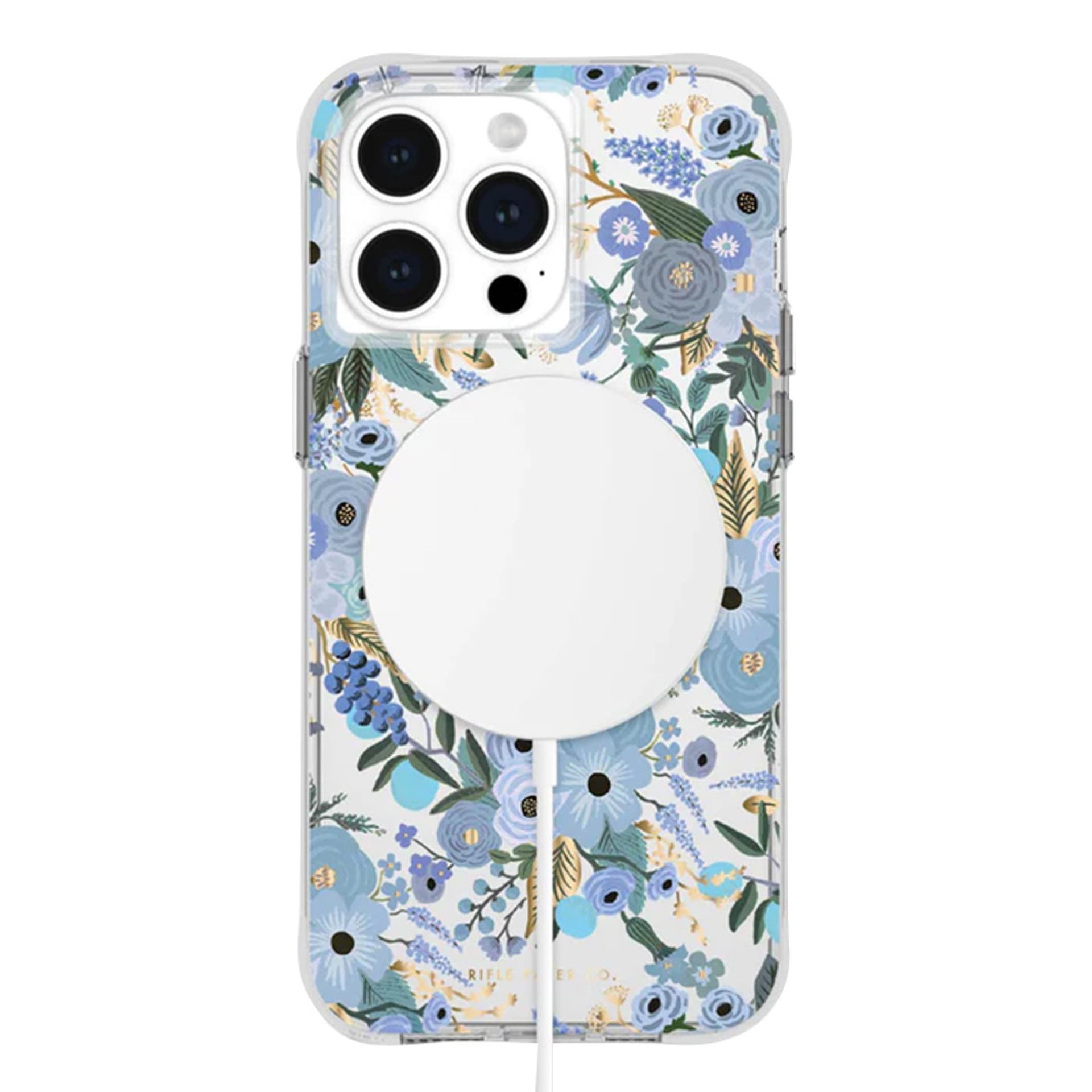 

Rifle Paper Clear MagSafe - Etui iPhone 15 Pro Max (Garden Party Blue)