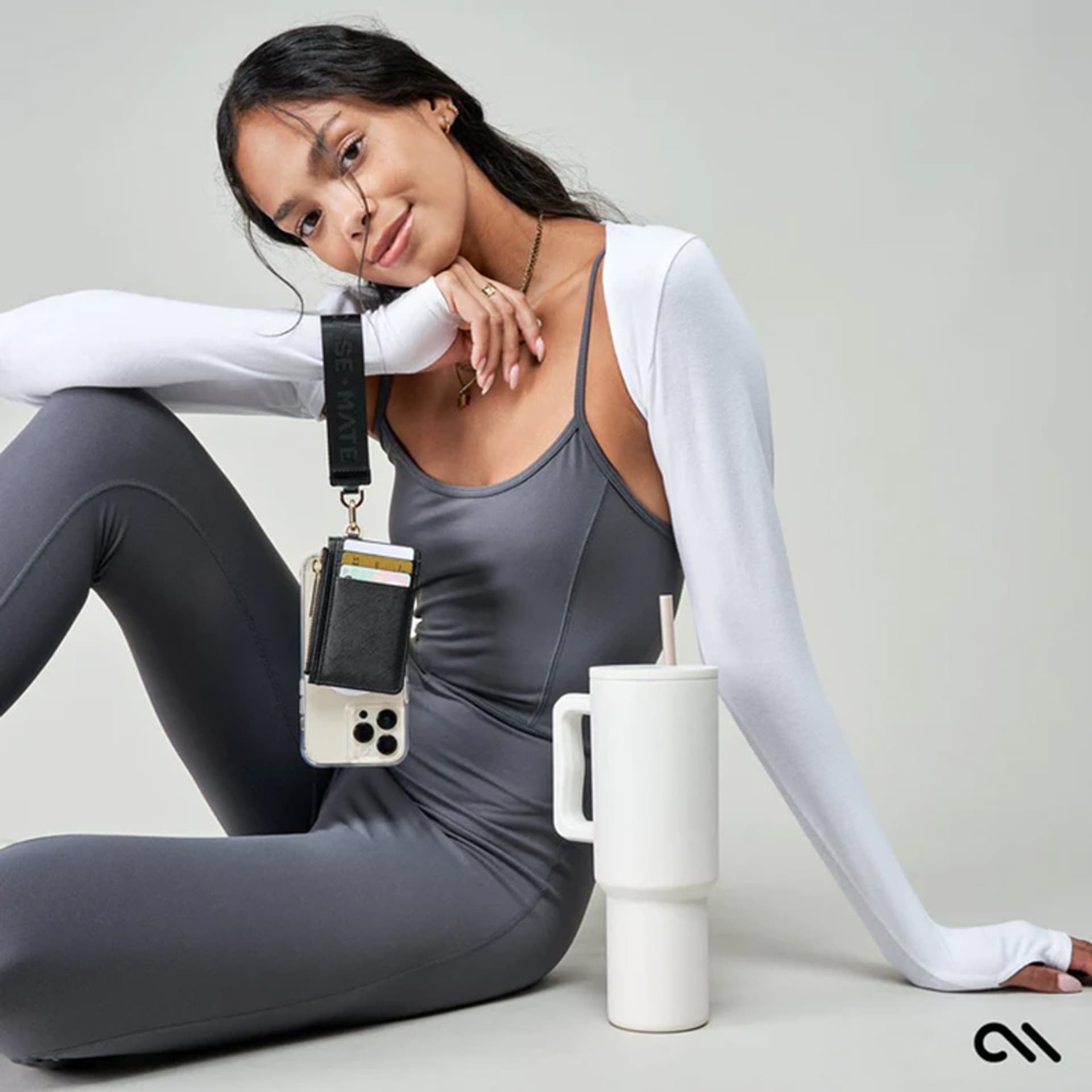 

Case-Mate Essential Phone Strap with Wallet - Uniwersalny pasek do telefonu z portfelem (Czarny)