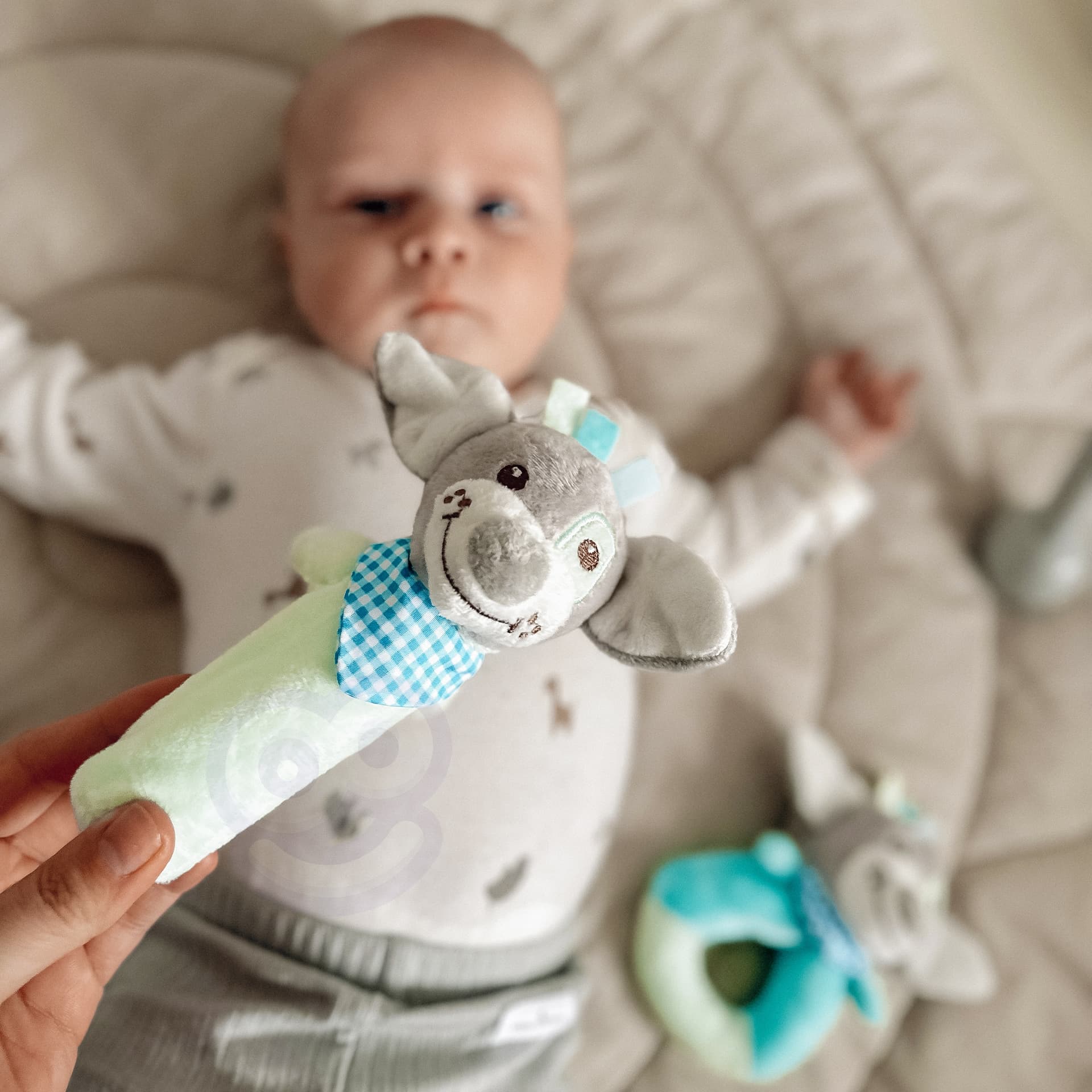 

WOOPIE BABY Zabawka Pluszowa Sensoryczna Piszczek