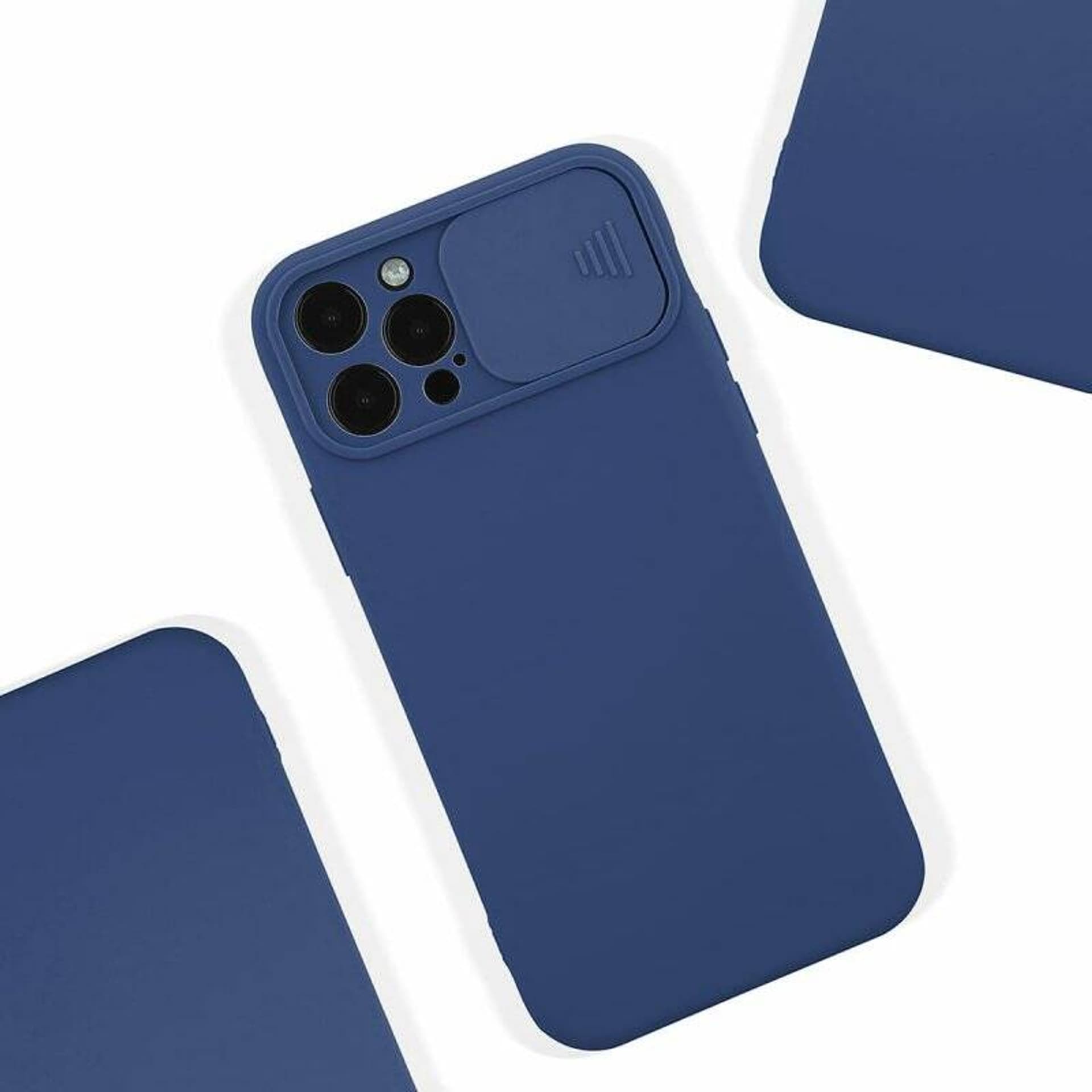 

Etui REALME 9 PRO Silikonowe z Osłoną na Aparat Nexeri Silicone Lens granatowe