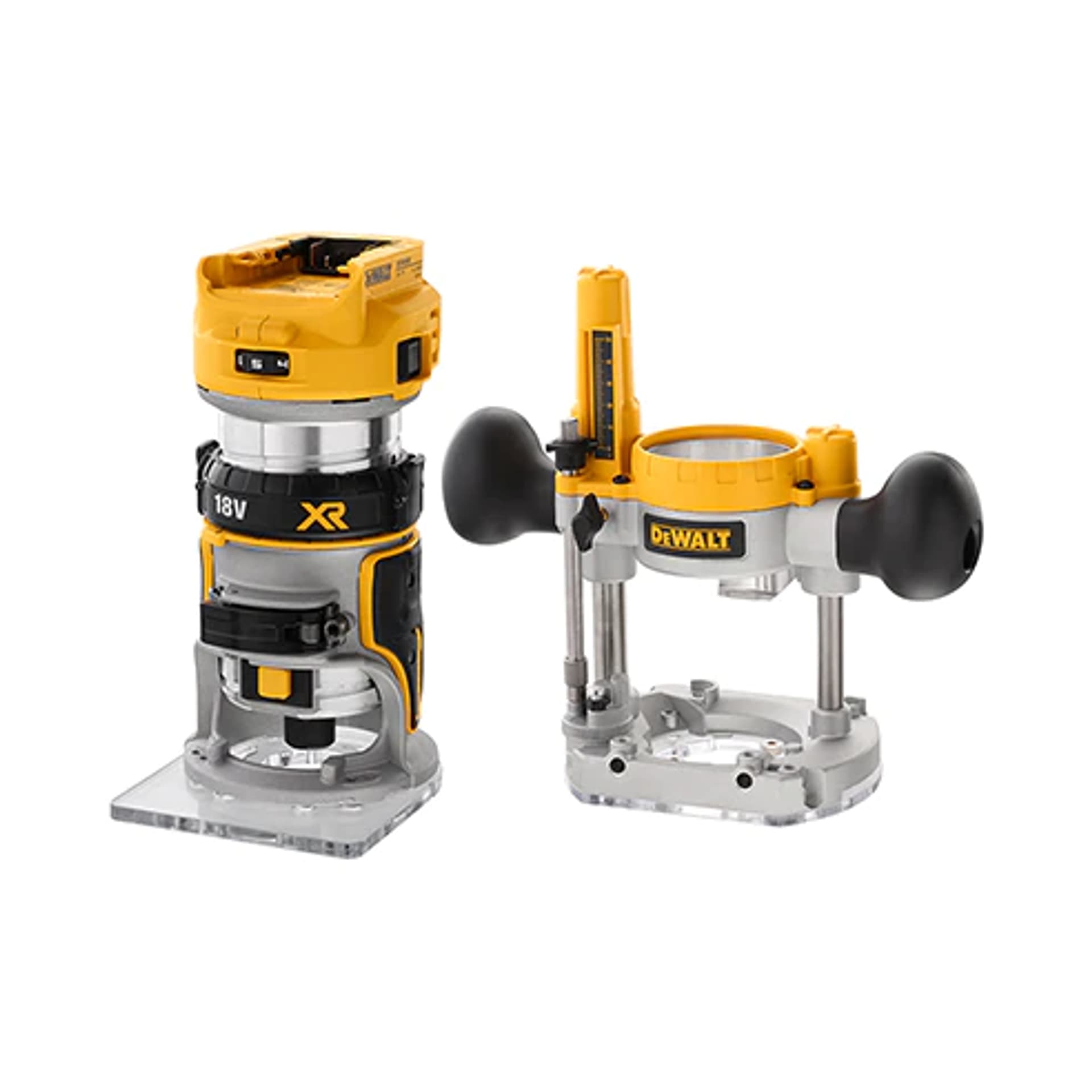 

Kompaktowa frezarka 18v xr 8mm (1/4") z wymiennymi stopami, 1/4") z wymiennymi stopam