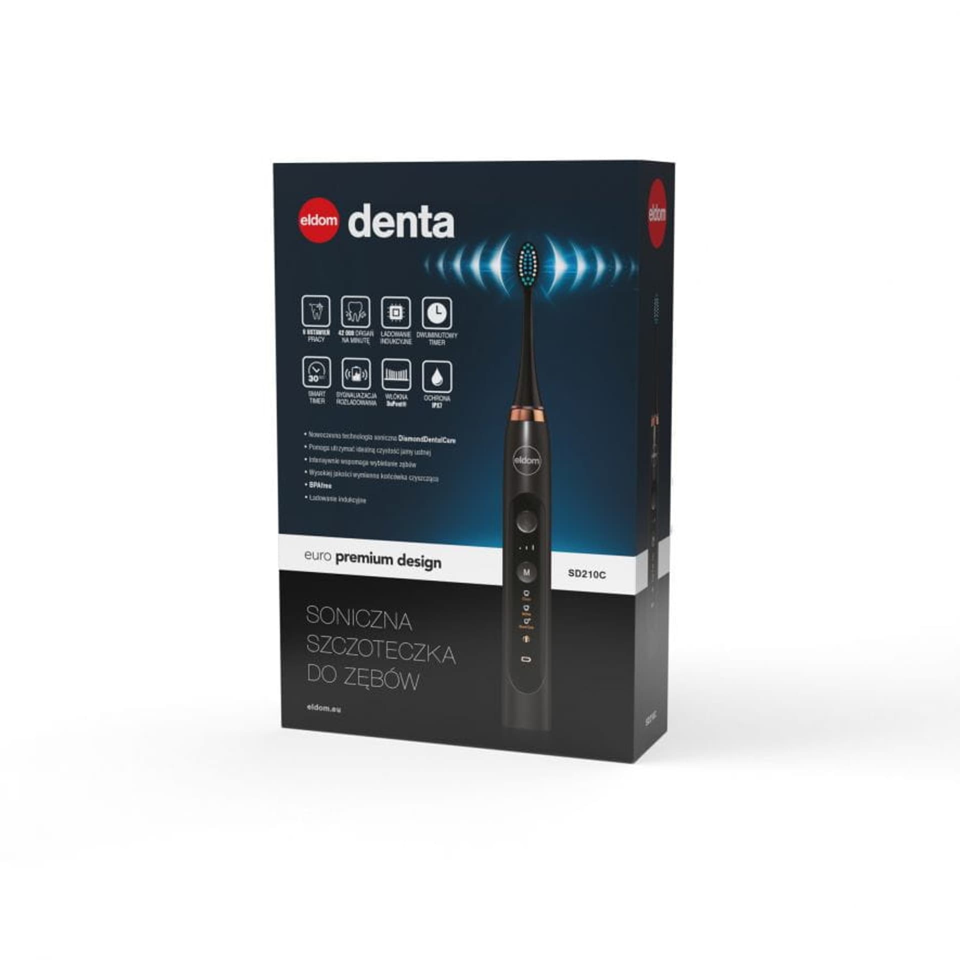 

Soniczna szczoteczka do zębów Eldom SD210C DENTA