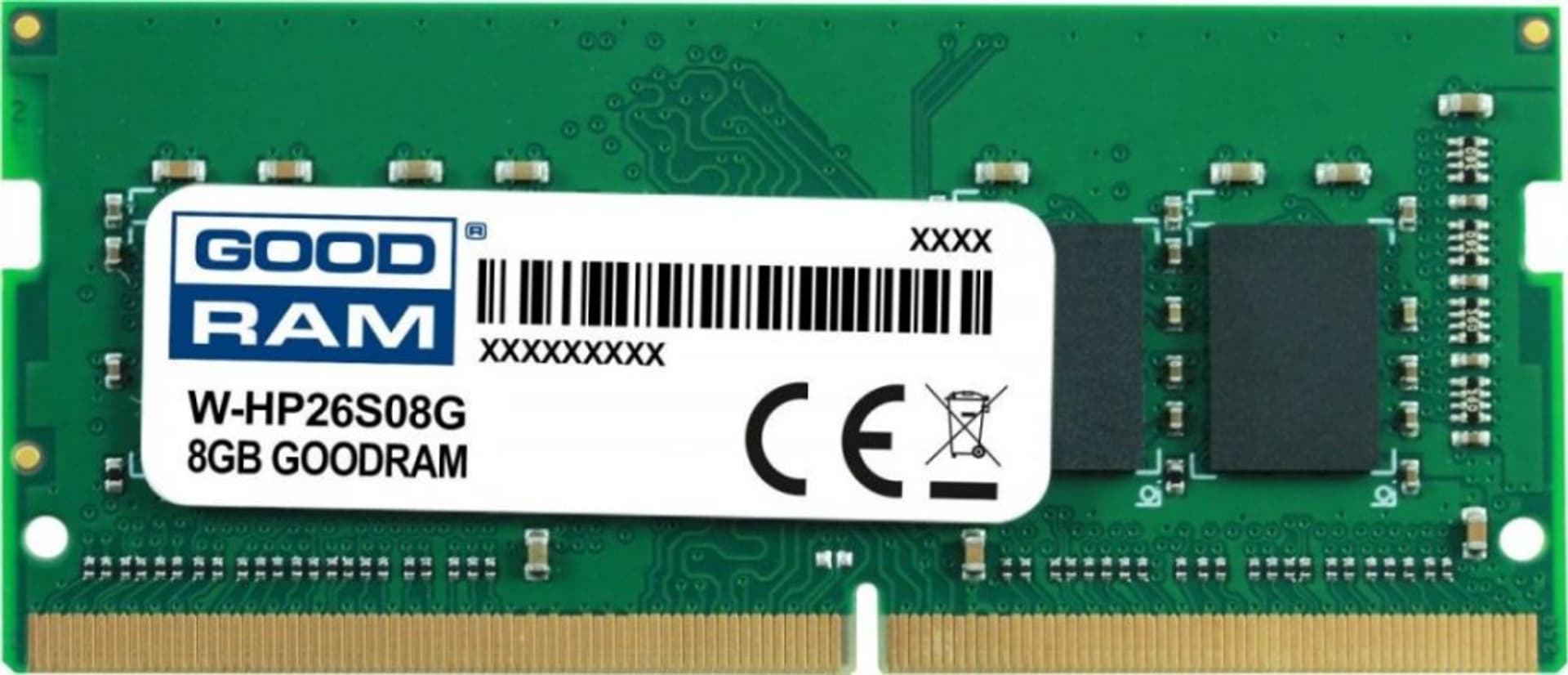 

Pamięć GOODRAM (SODIMM\DDR4\8 GB\2666MHz\19 CL\Single)