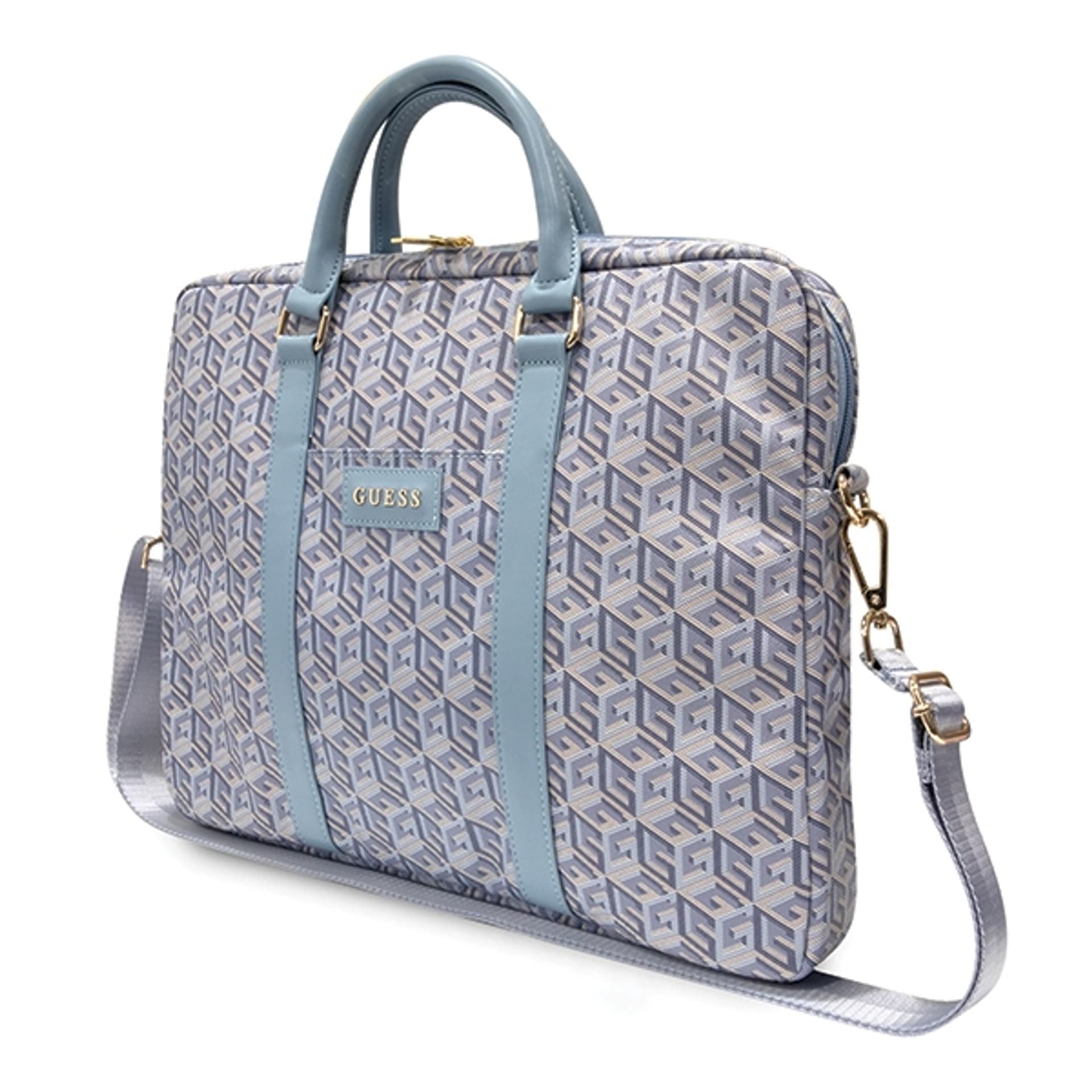 

Guess Torba GUCB15HGCFSEB 16" niebieski/blue GCube Stripes