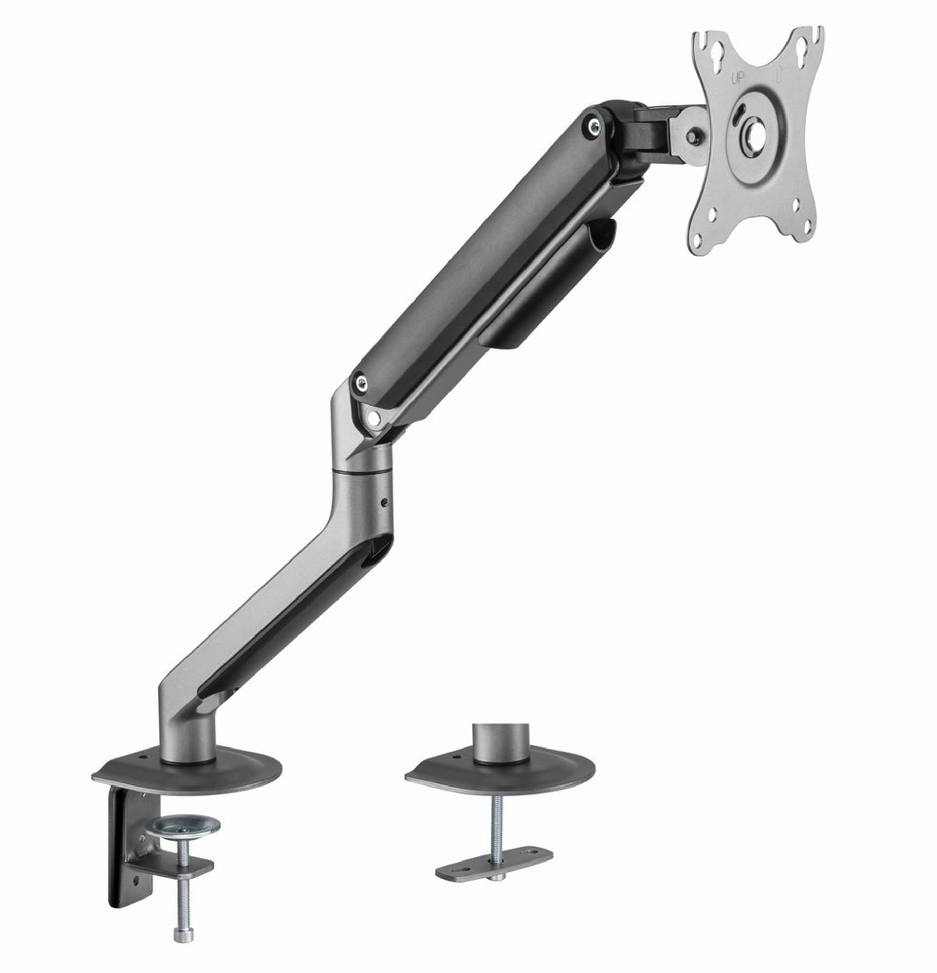 

GEMBIRD BIURKOWE REGULOWANE RAMIĘ/UCHWYT NA MONITOR 17-32, VESA 100X100MM, DO 9 KG, KOLOR SZARY