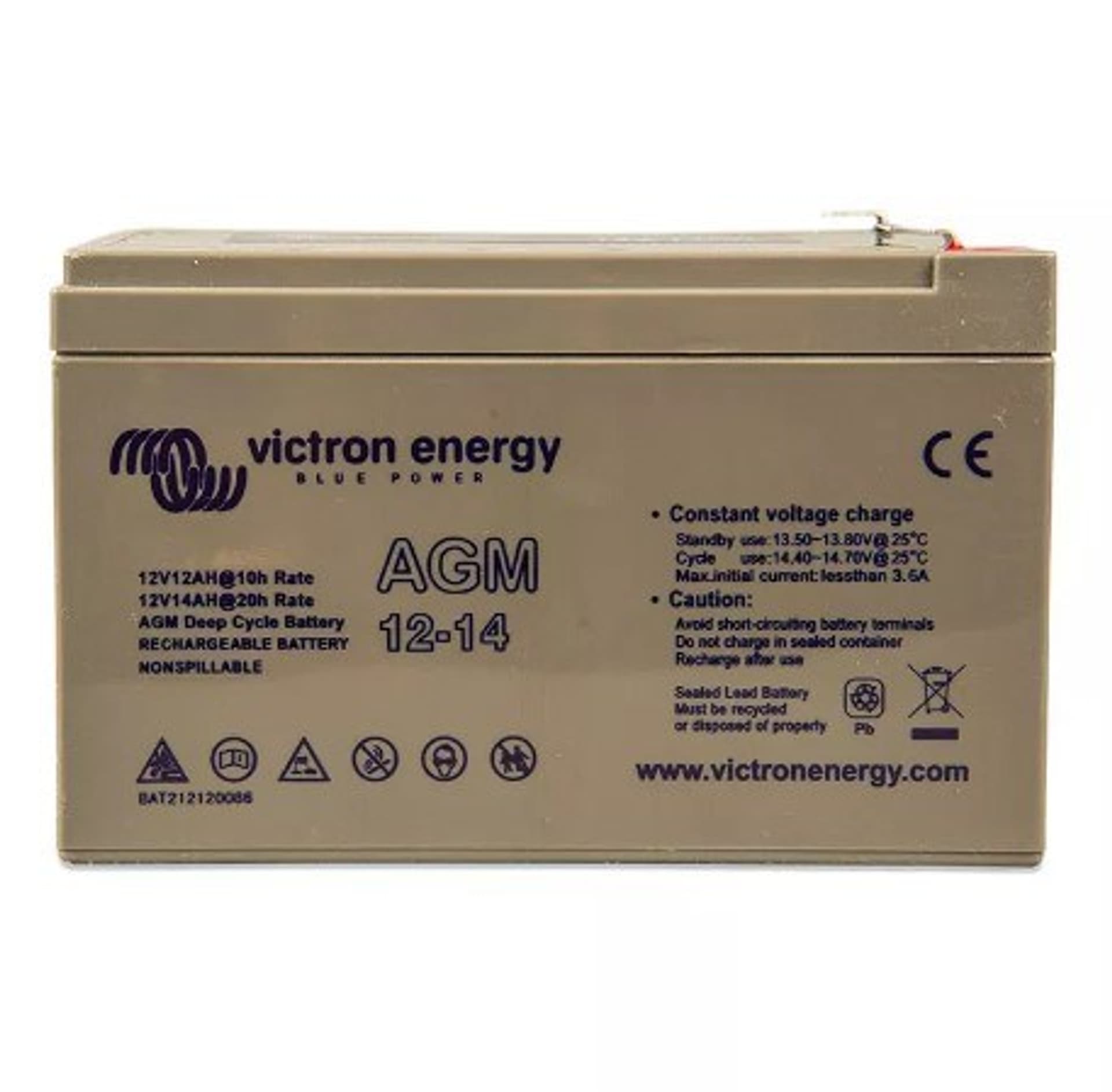

Victron Energy 12V/14Ah AGM Deep Cycle Batt.