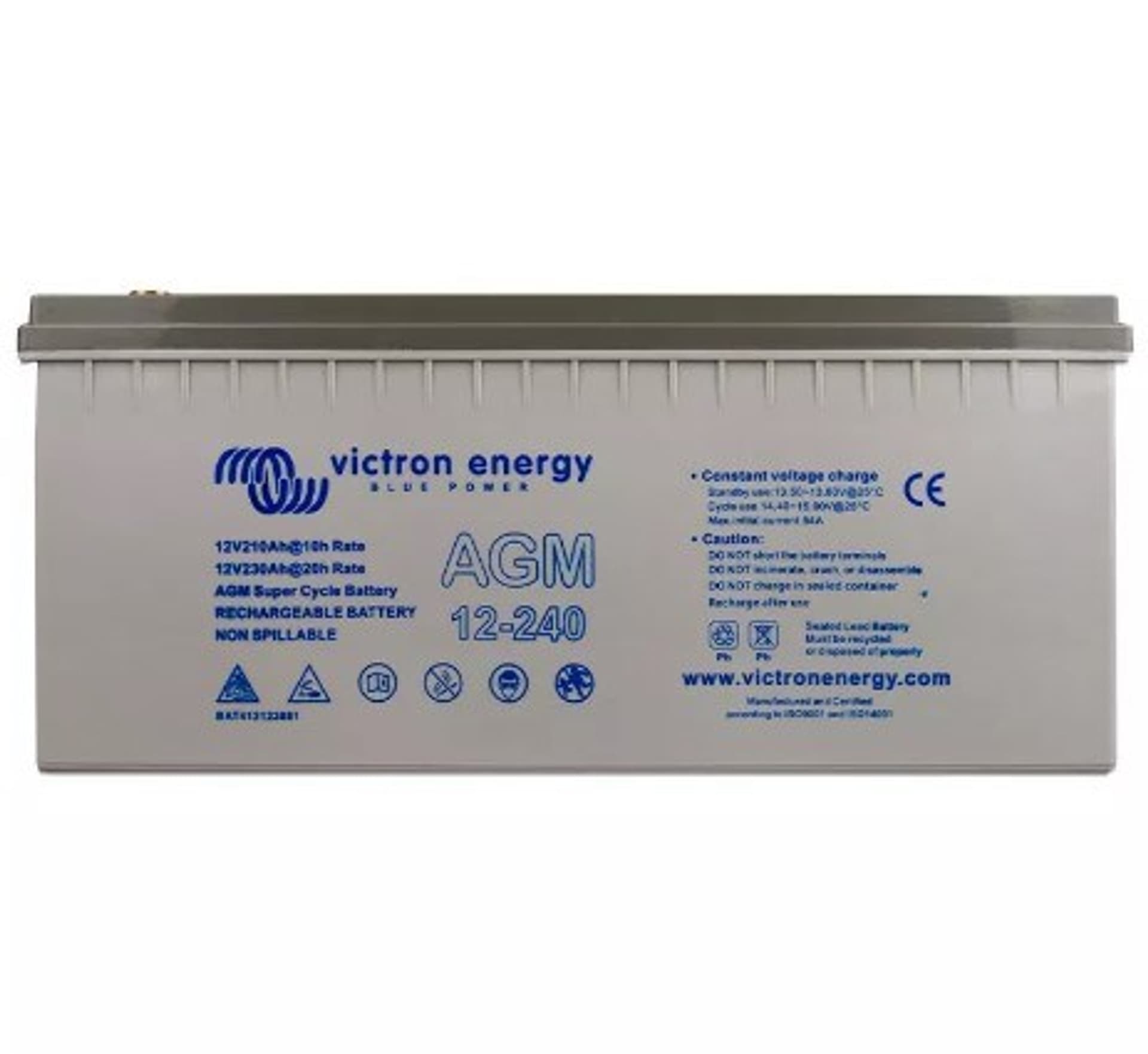 

Victron Energy 12V/240Ah AGM Deep Cycle Batt. (M8)