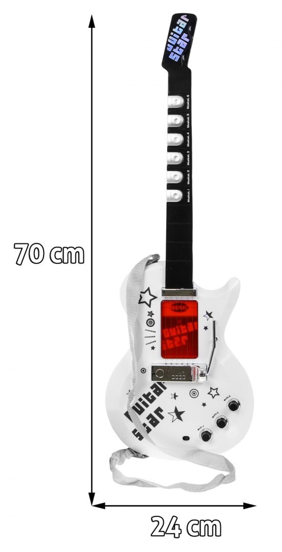 

Zestaw muzyczny dla dzieci 6+ Gitara elektryczna + Wzmacniacz + Mikrofon