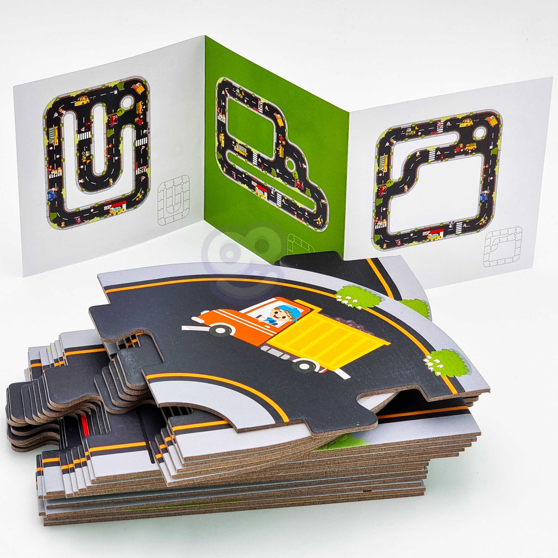 

TOOKY TOY Droga Puzzle dla Dzieci Autostrada Makieta 21 el. Certyfikat FSC