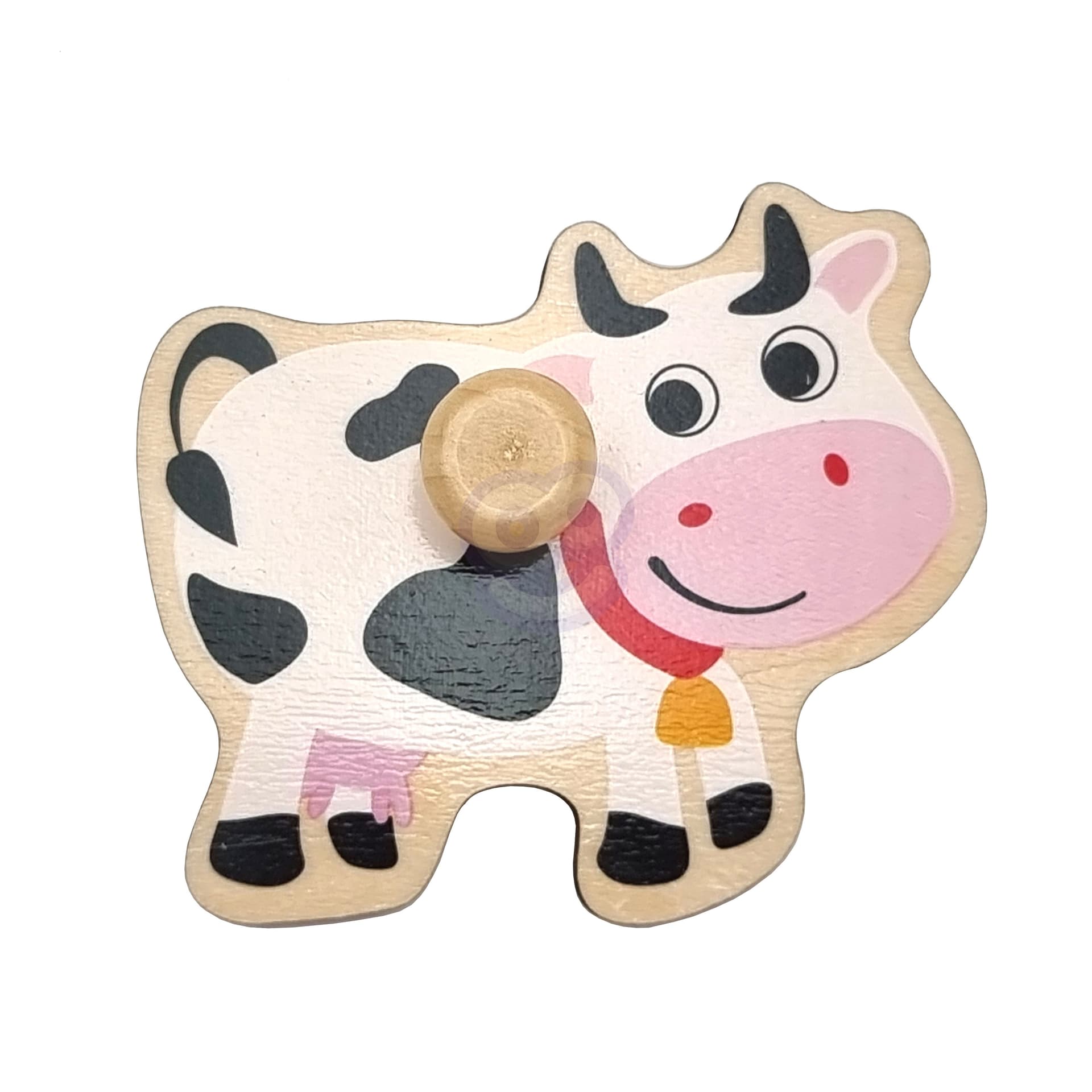 

TOOKY TOY Drewniane Puzzle Montessori Farma z Pinezkami Do Dopasowania