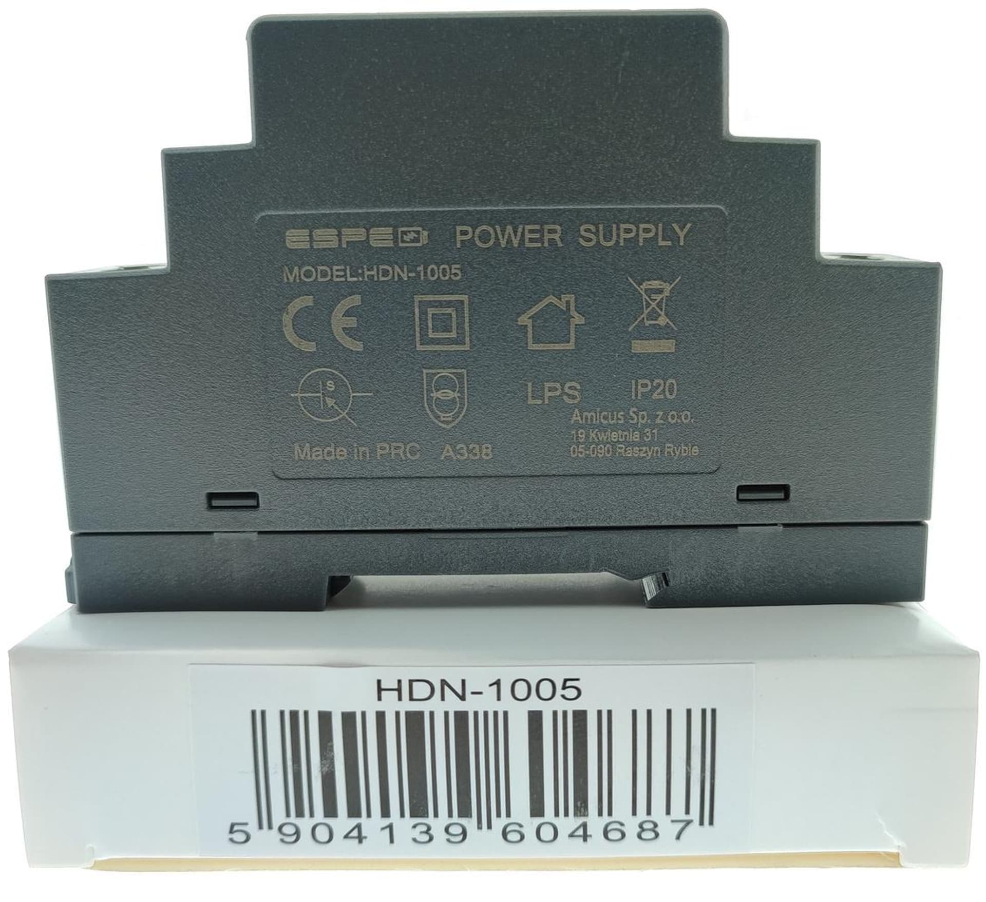 

ZASILACZ IMPULSOWY NA SZYNĘ DIN ESPE HDN-1005 5V/10W/2A