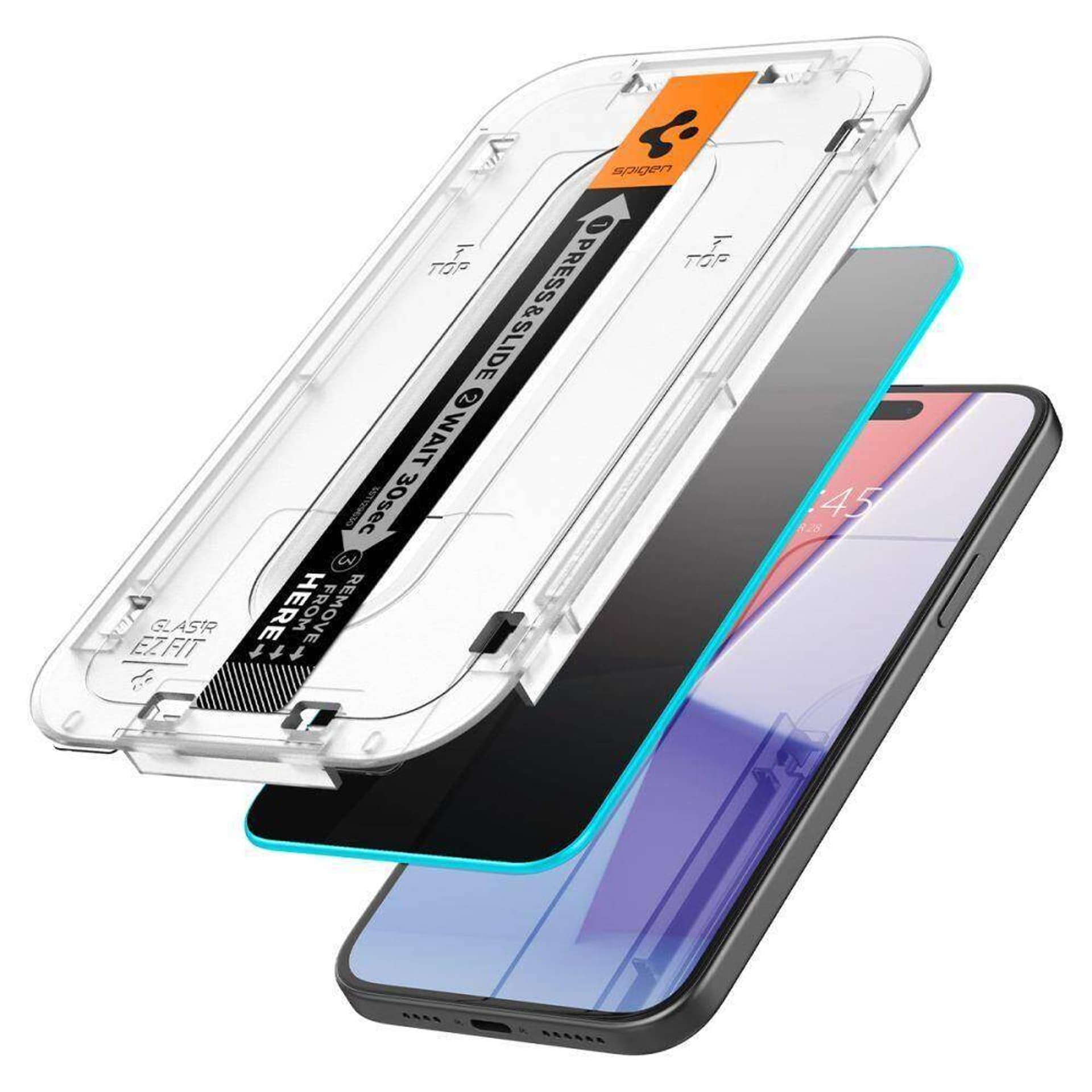 

Szkło Hartowane APPLE IPHONE 15 PRO Spigen Glas.tr "EZ Fit" Privacy