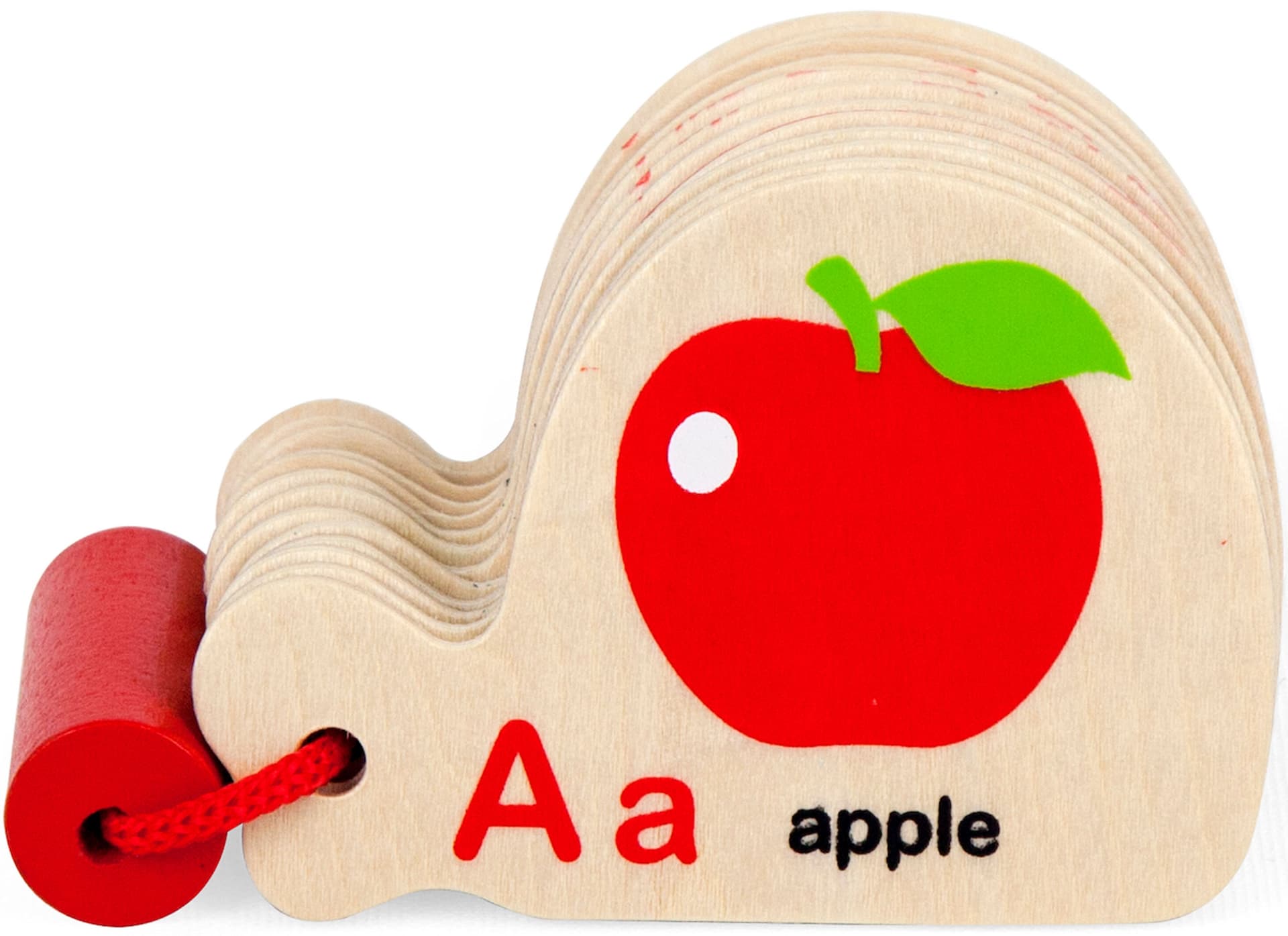 

Viga Drewniana Książeczka do Nauki Alfabetu i Angielskiego Montessori