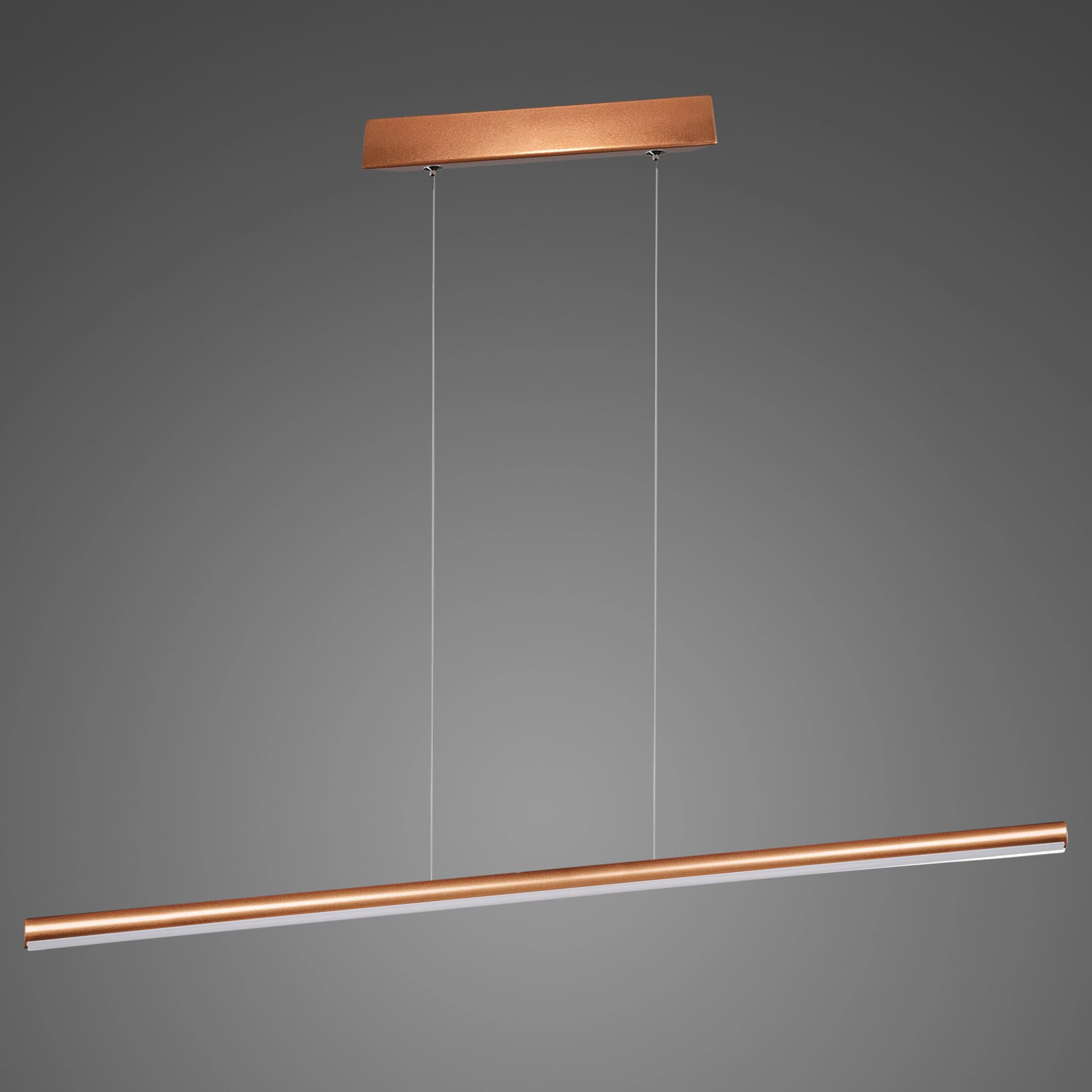 

Lampa wisząca LINEA No.1 100 cm 3k miedziana Altavola Design (Barwa światła delikatnie ciepła, Kolor miedziany, Możliwość ściemniania nie)