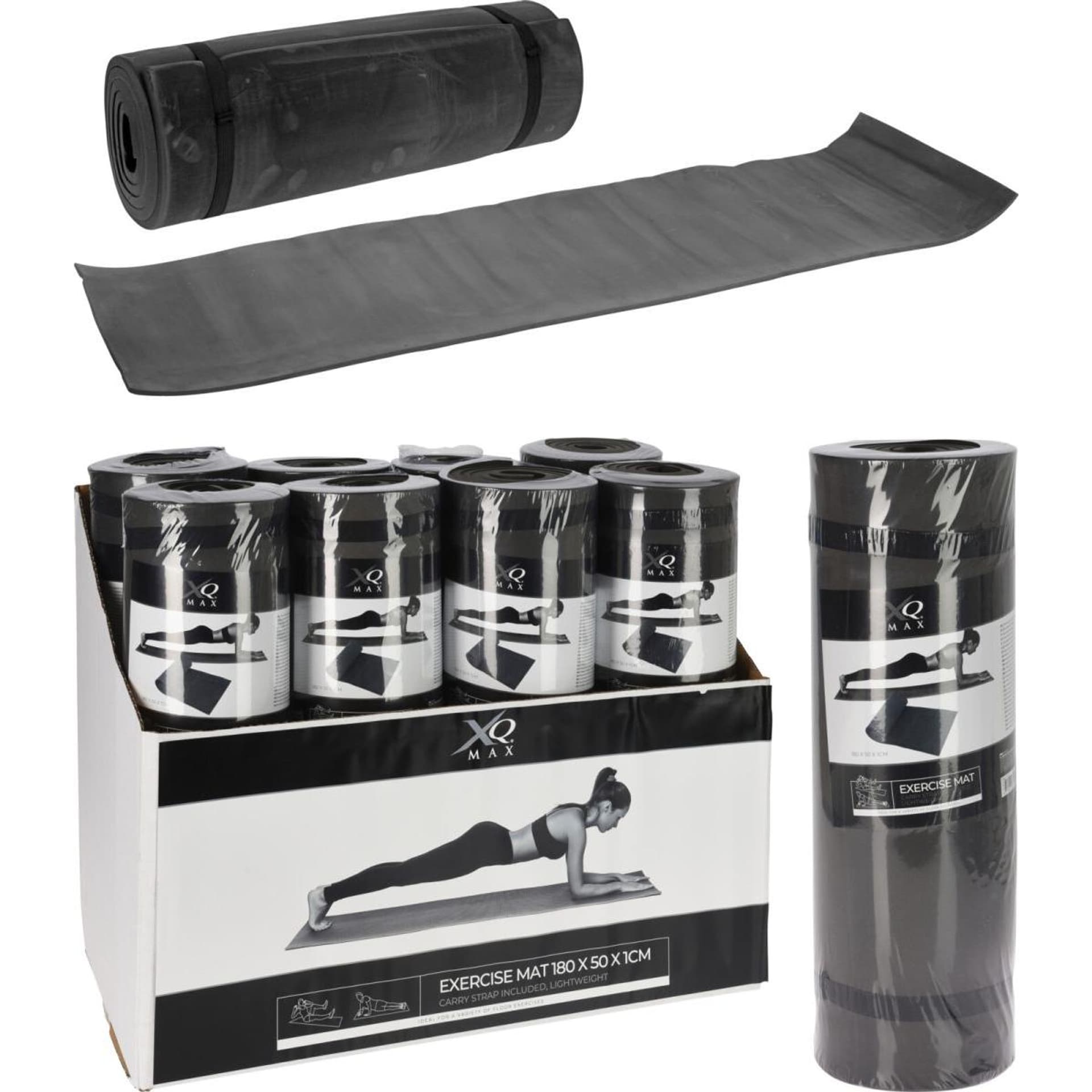 

MATA FITNESS 10MM 180x50CM CZARNA XQMAX