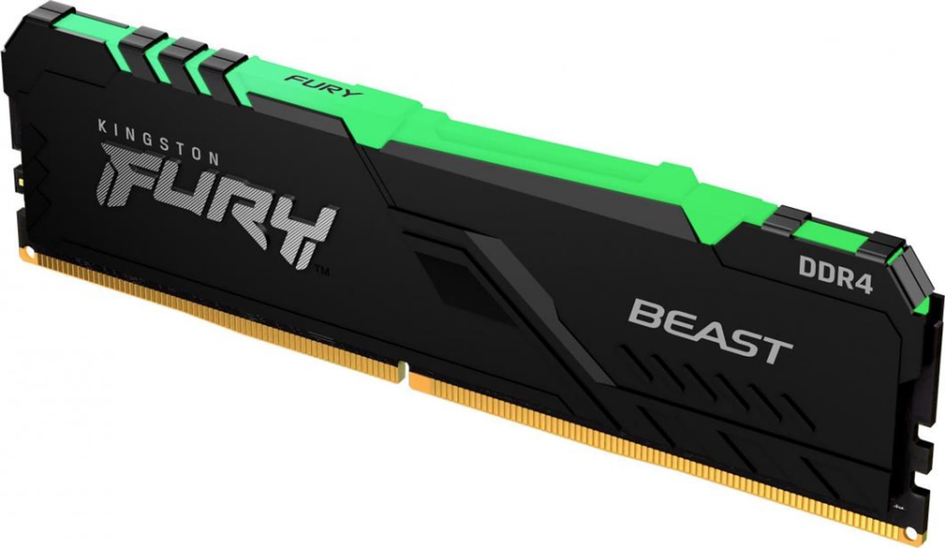 

Kingston Fury Beast RGB 32 GB, DDR4, 3600 MHz, PC/server, Registered No, ECC No