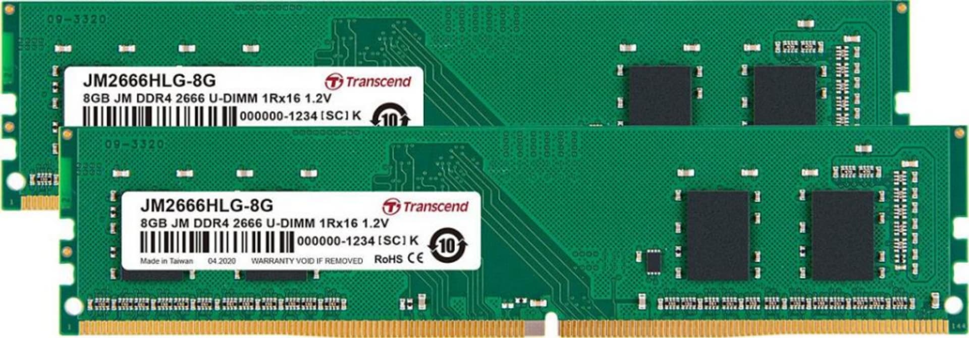 

Pamięć TRANSCEND (DIMM\DDR4\16 GB\2666MHz\1.2V\19 CL\DUAL)