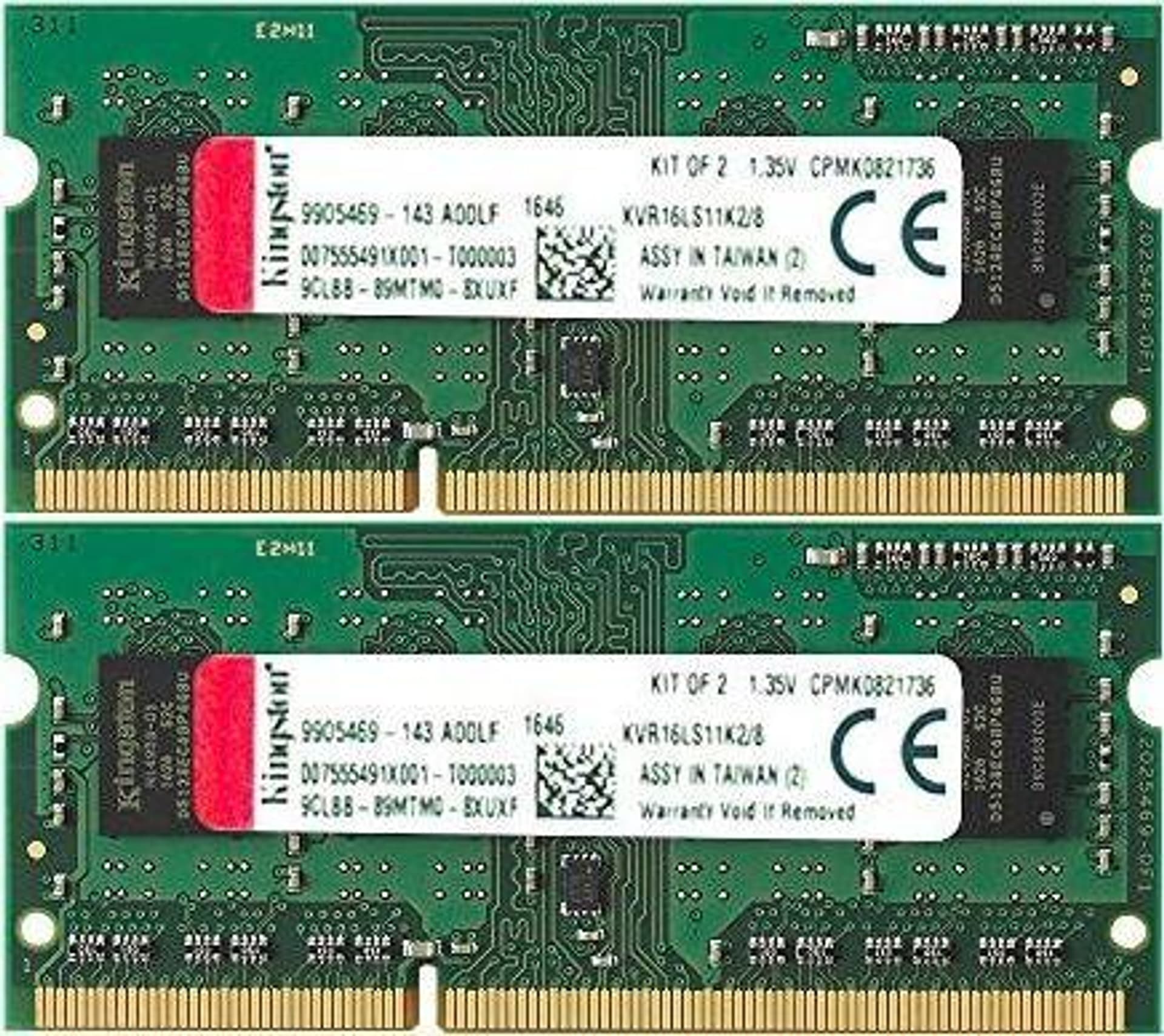 

Pamięć KINGSTON (SODIMM\DDR3\8 GB\1600MHz\1.35V\11 CL\DUAL)