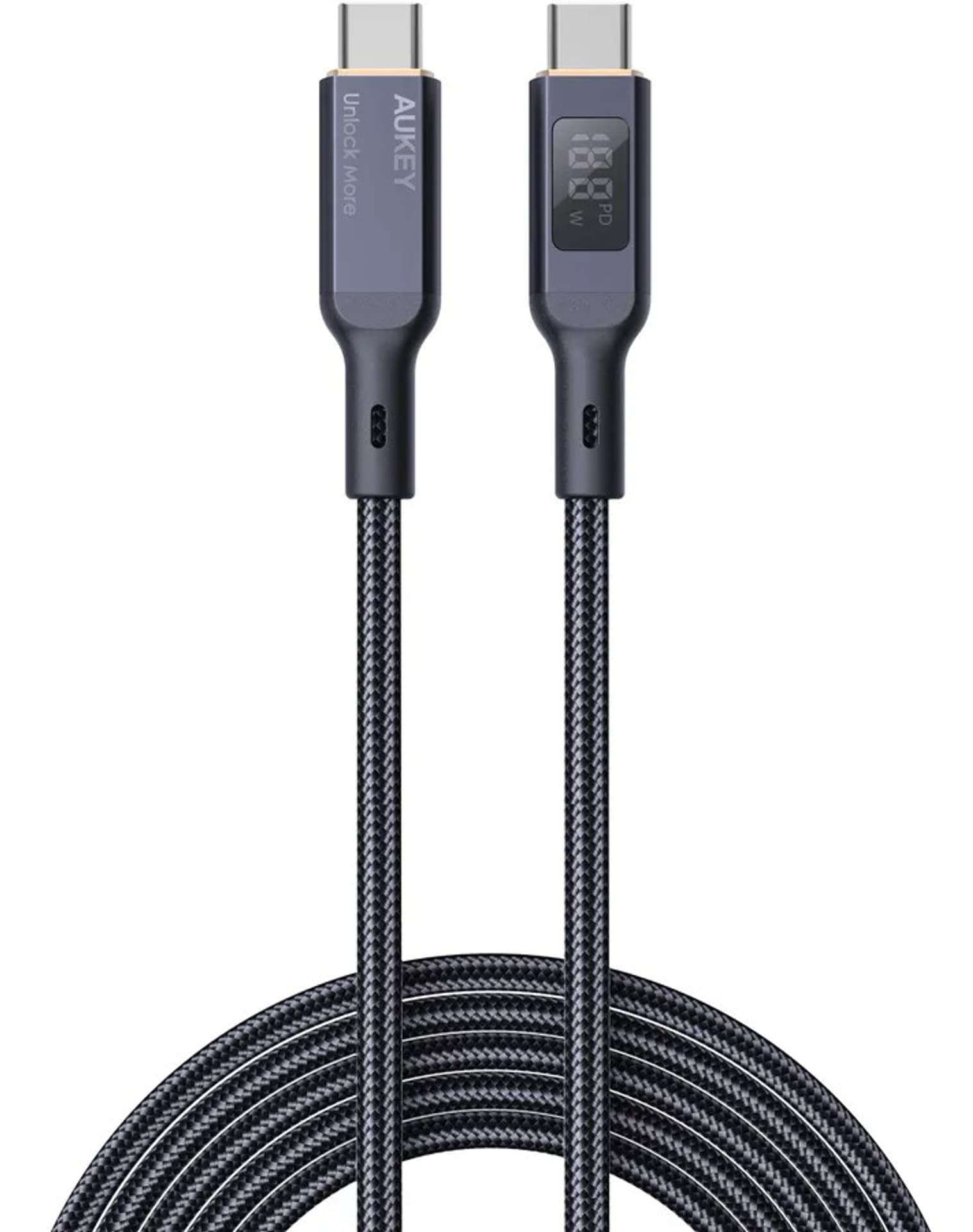 

AUKEY CB-MCC102 KABEL USB-C QC PD 1.8M 5A 100W LED