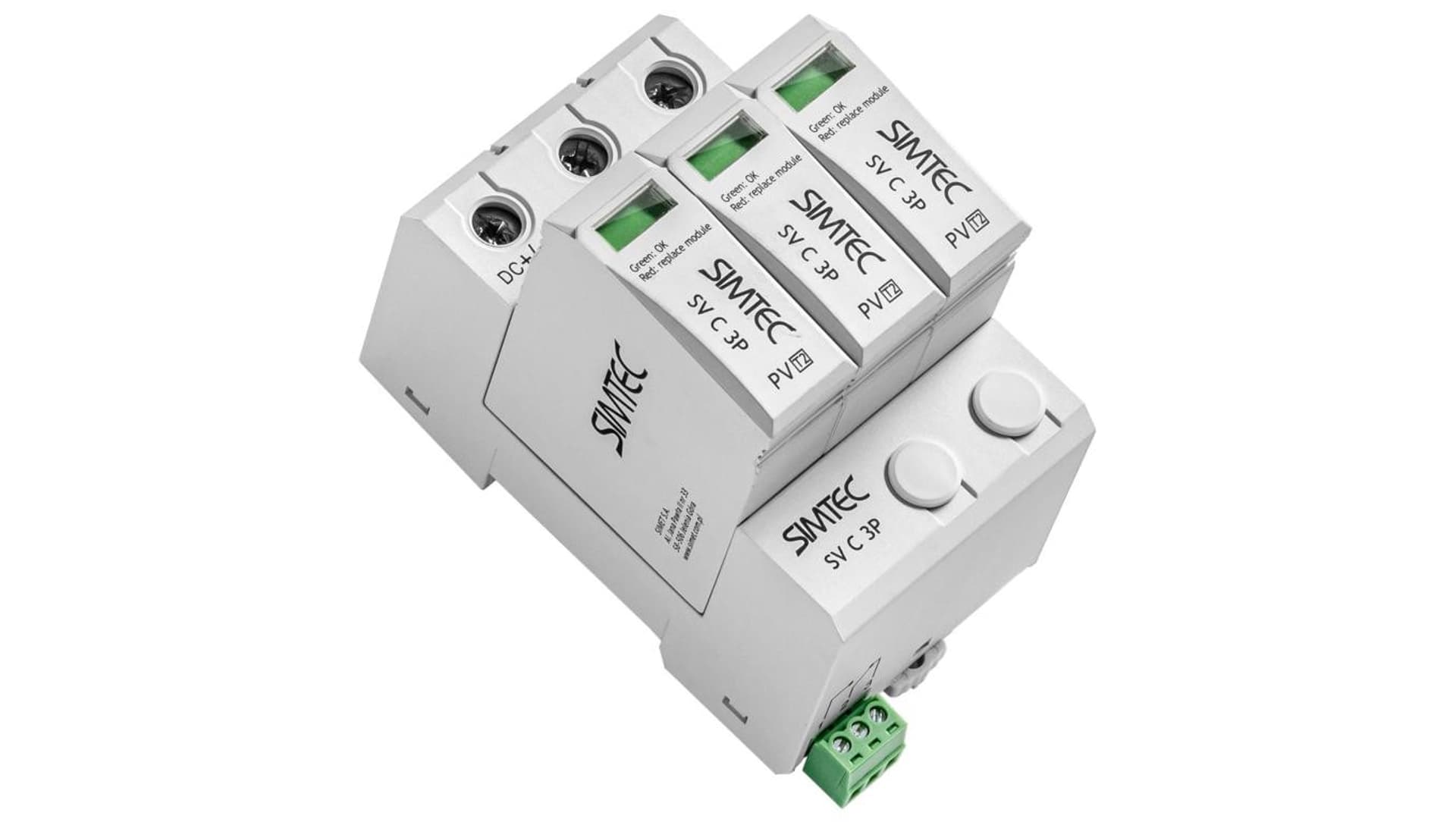 

Ogranicznik przepięć do fotowoltaiki SV C 3P SIMTEC certyfikat TUV 85034002