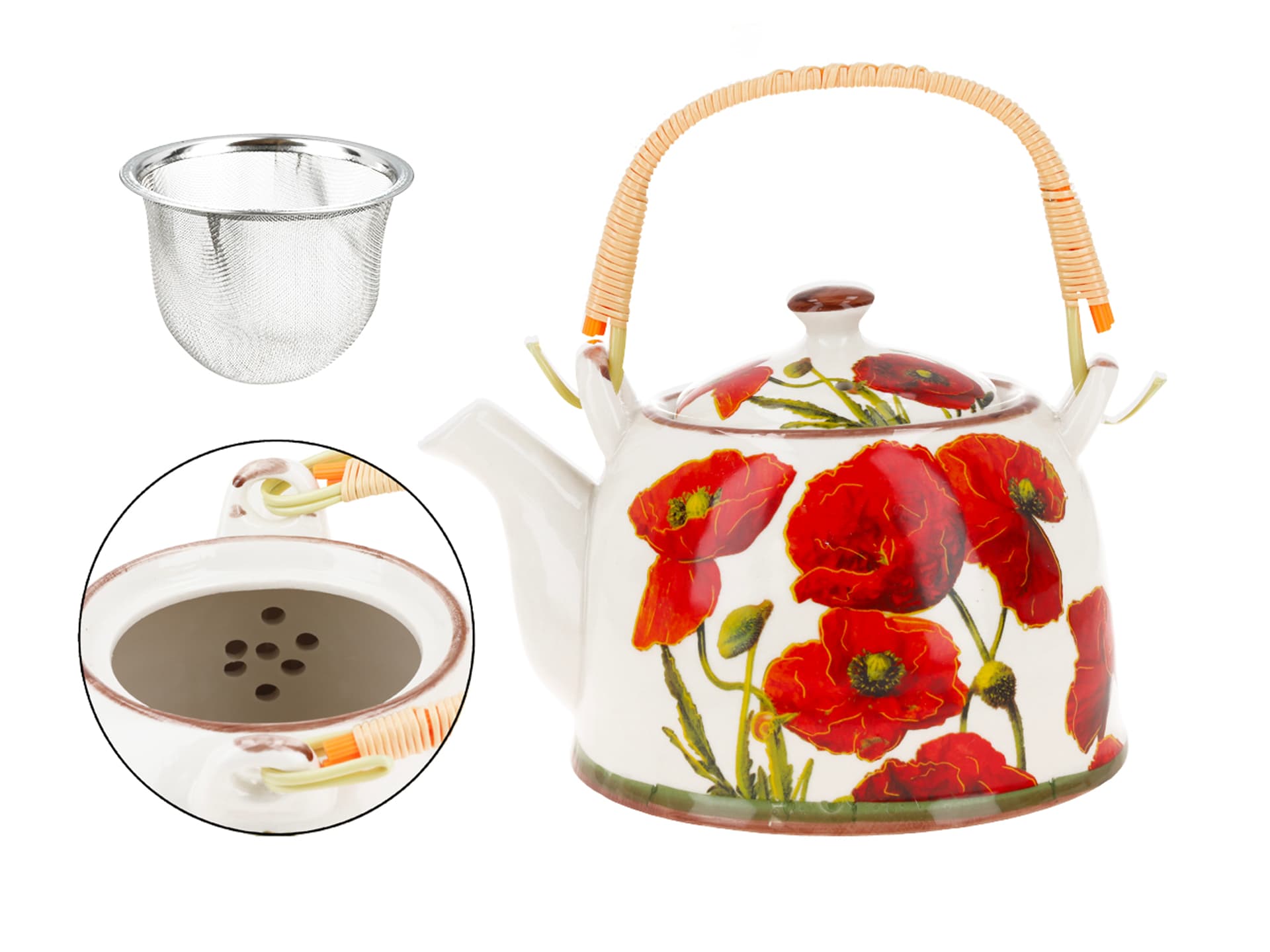 

Czajnik ceramiczny z zaparzaczem - Maki (CARMANI)