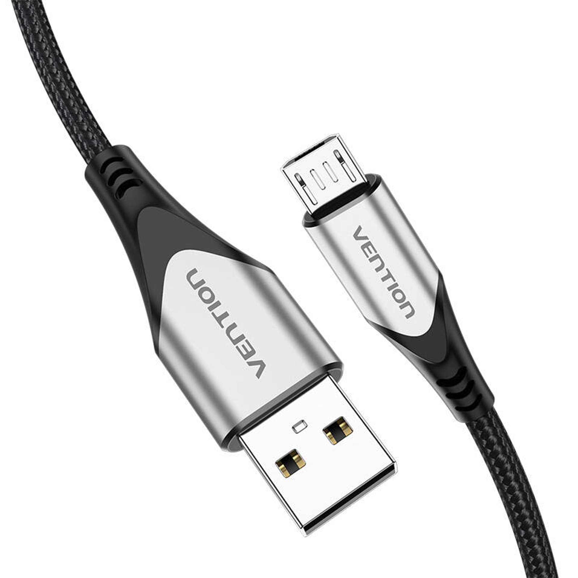 

Kabel USB 2.0 A do Micro-B 3A 0,25m Vention COAHC szary