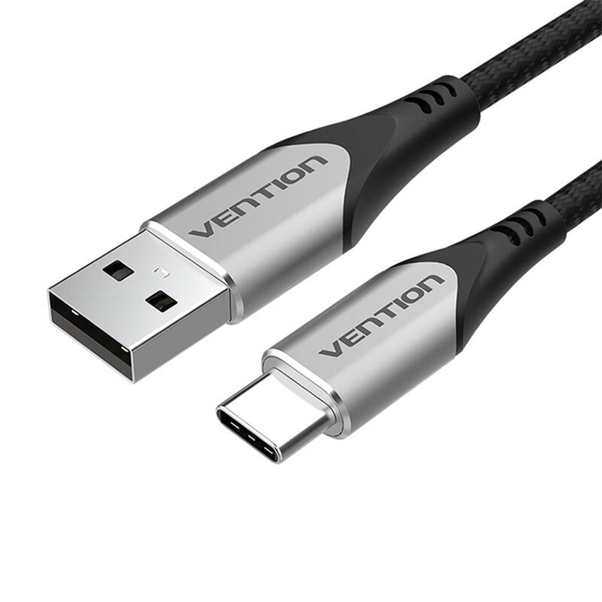 

Kabel USB 2.0 A do USB-C 3A Vention CODHG 1,5m szary