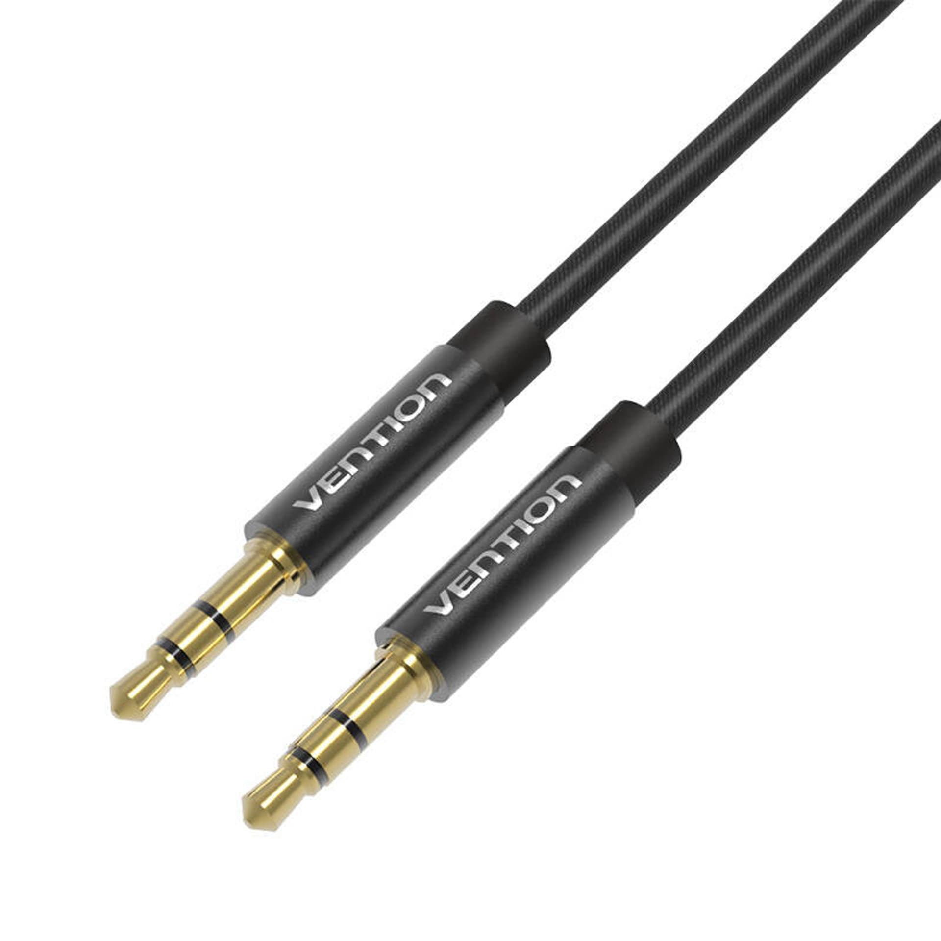 

Kabel audio Vention BAGBD 3,5mm 0,5m czarny metalowy