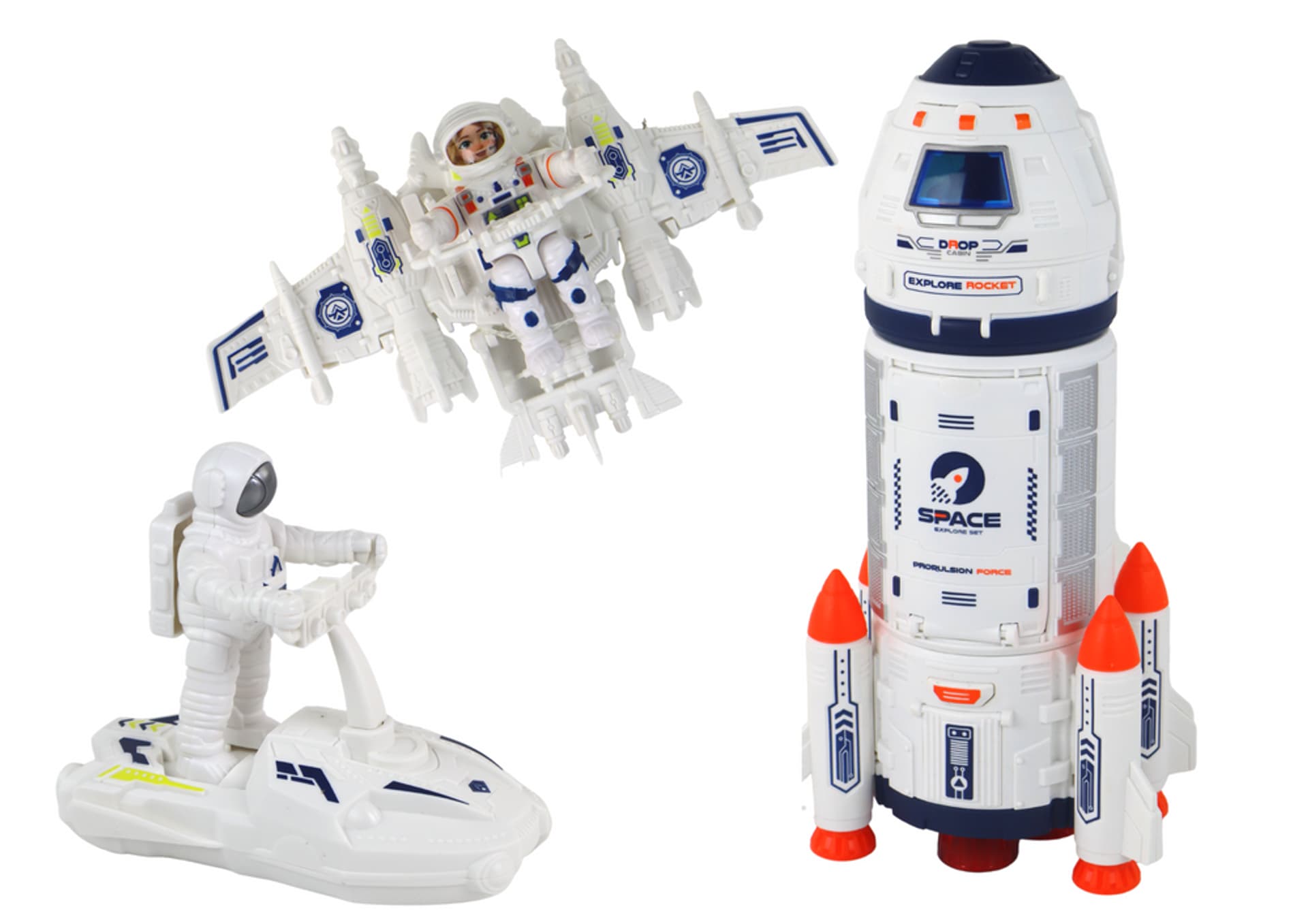 

Zestaw Misja Kosmiczna Rakieta Kosmos Statki Space Pojazdy 10 ele