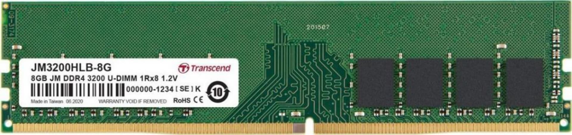 

Pamięć TRANSCEND (UDIMM\DDR4\8 GB\2666MHz\1.2V\Single)