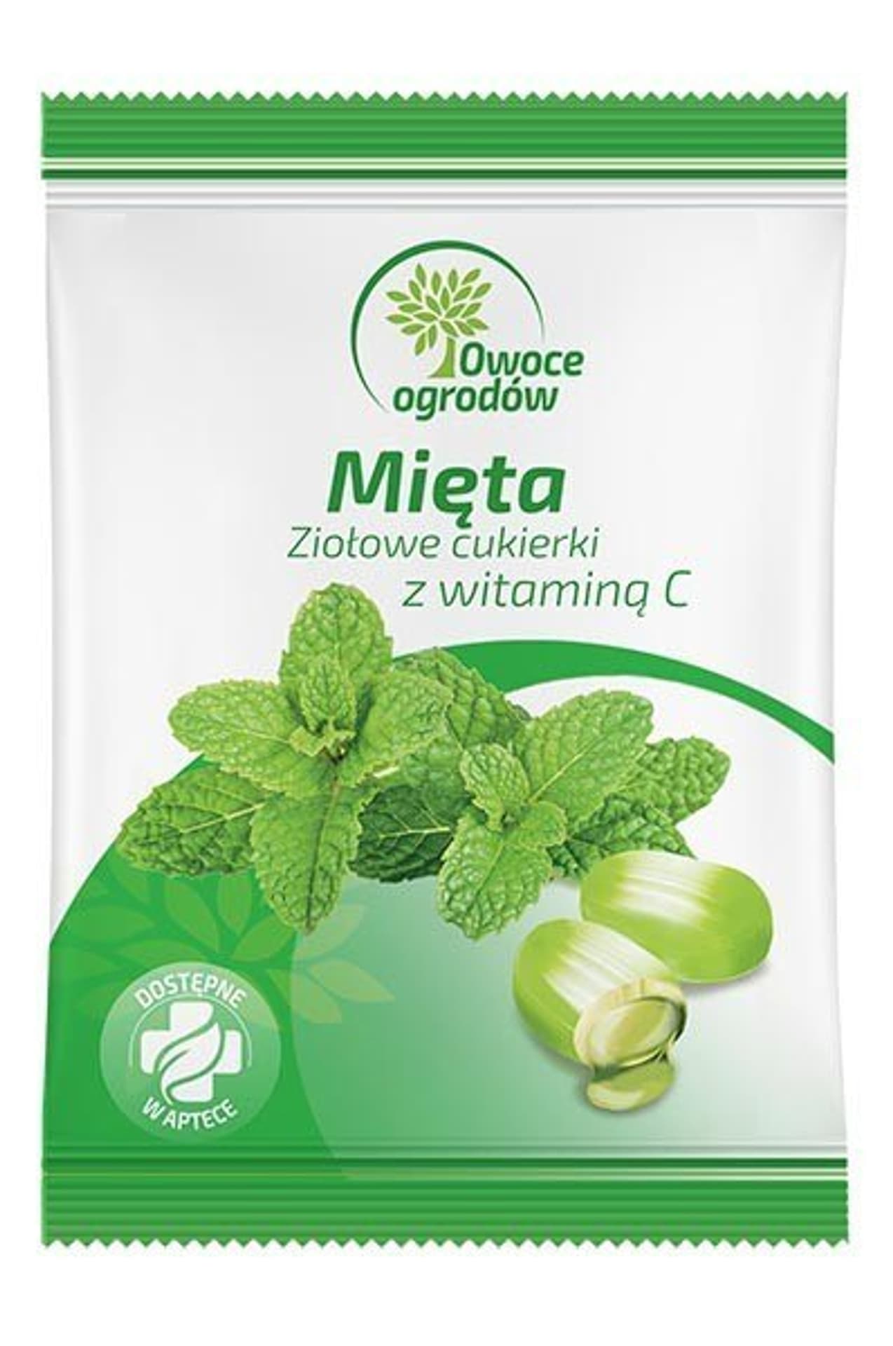 

SILESIAN PHARMA Owoce Ogrodów Ziołowe Cukierki z Witaminą C - Mięta 60g