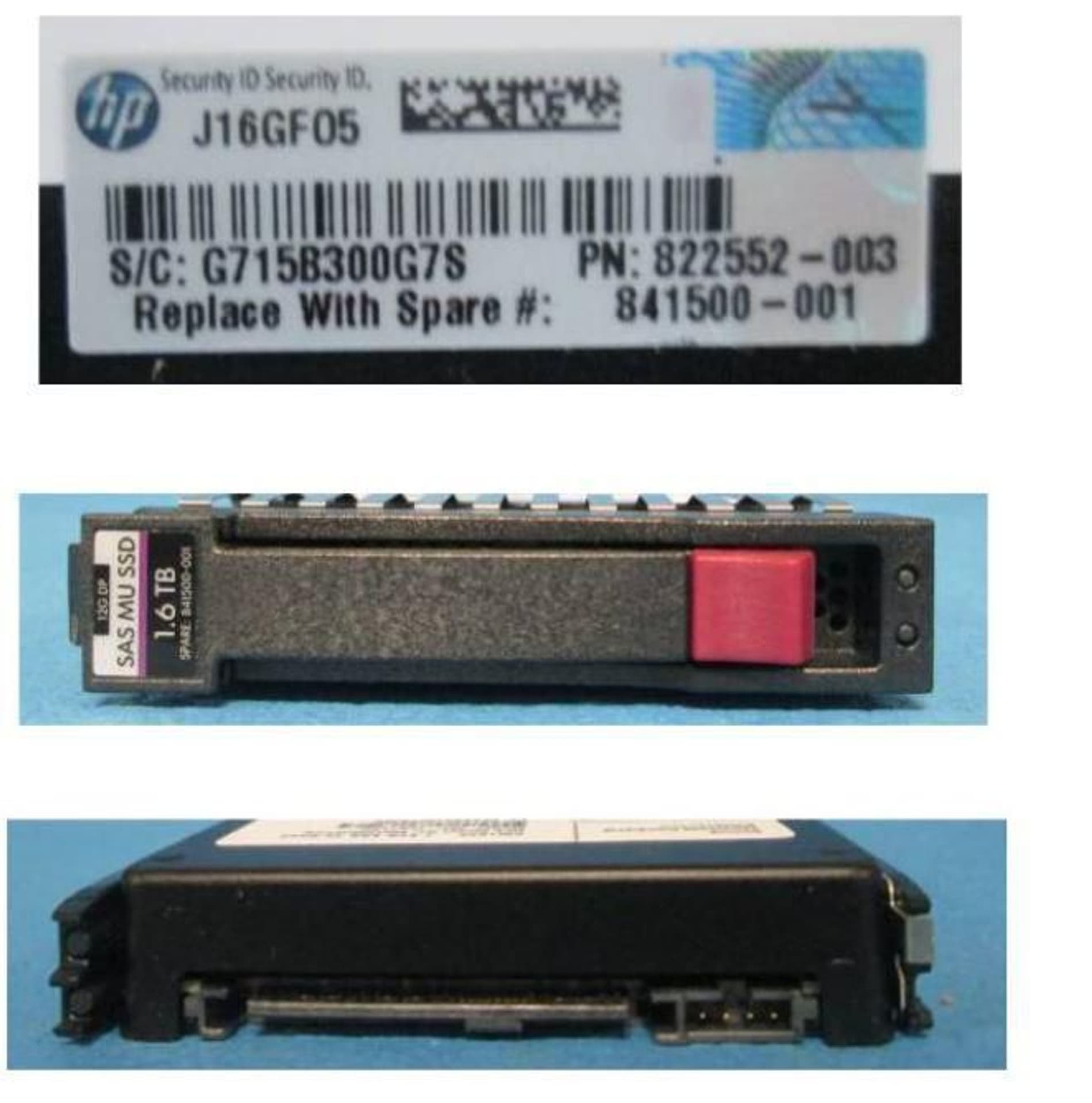 

Hewlett Packard Enterprise DRV SSD 1.6TB 12G 2.5 SAS