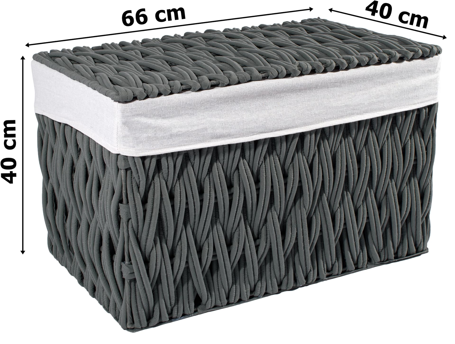 

Kufer MERIDA grafitowy 105L M 66x40x40 cm
