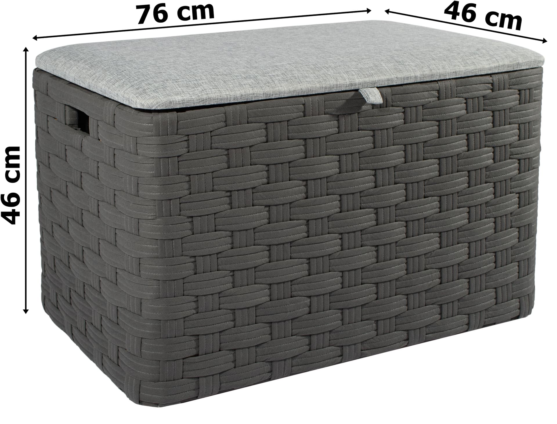 

Kufer NALA grafitowy 160L L 56X34X34 cm
