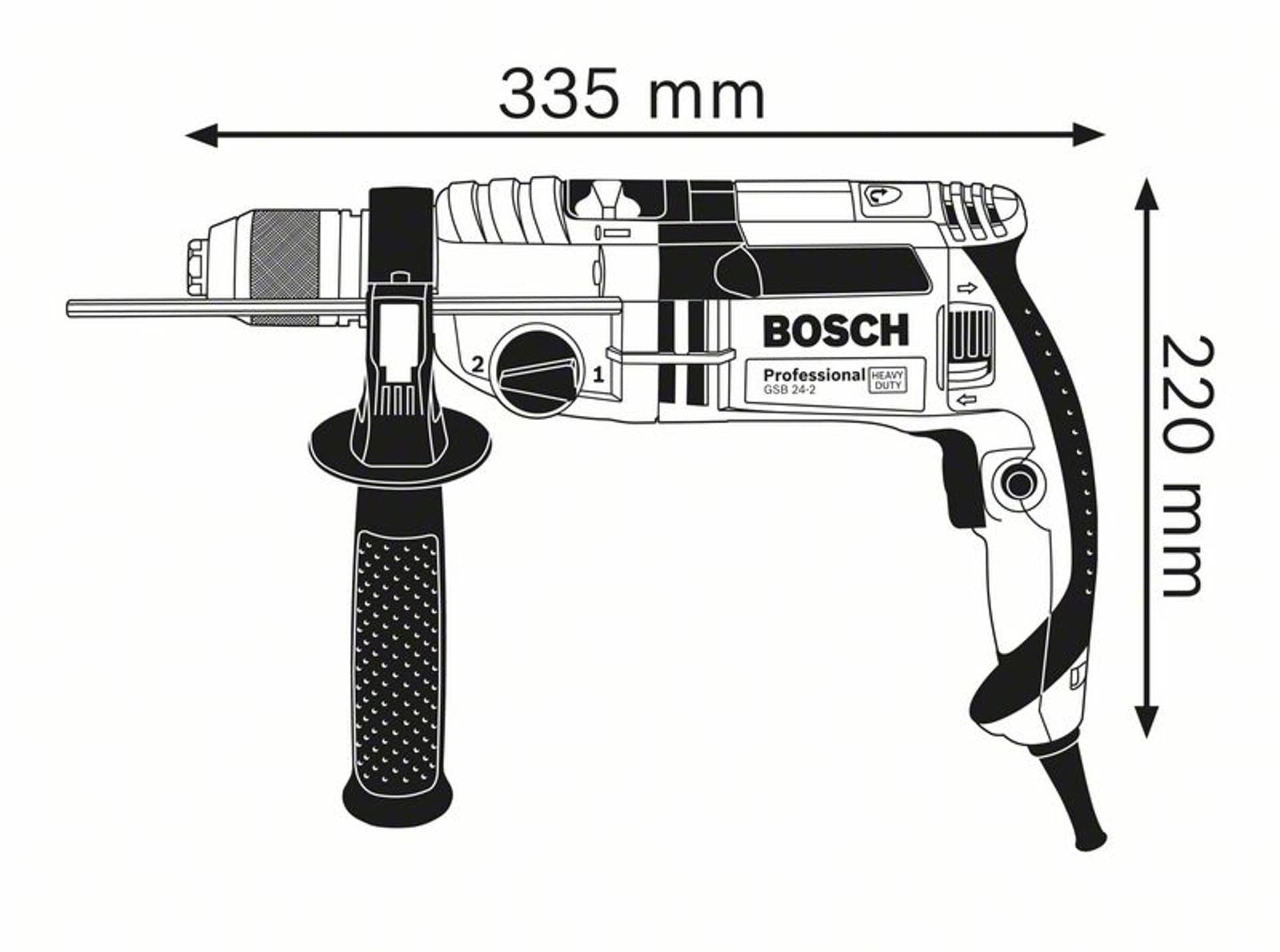 

WIERTARKA UDAROWA GSB 24-2 SUW 1100W