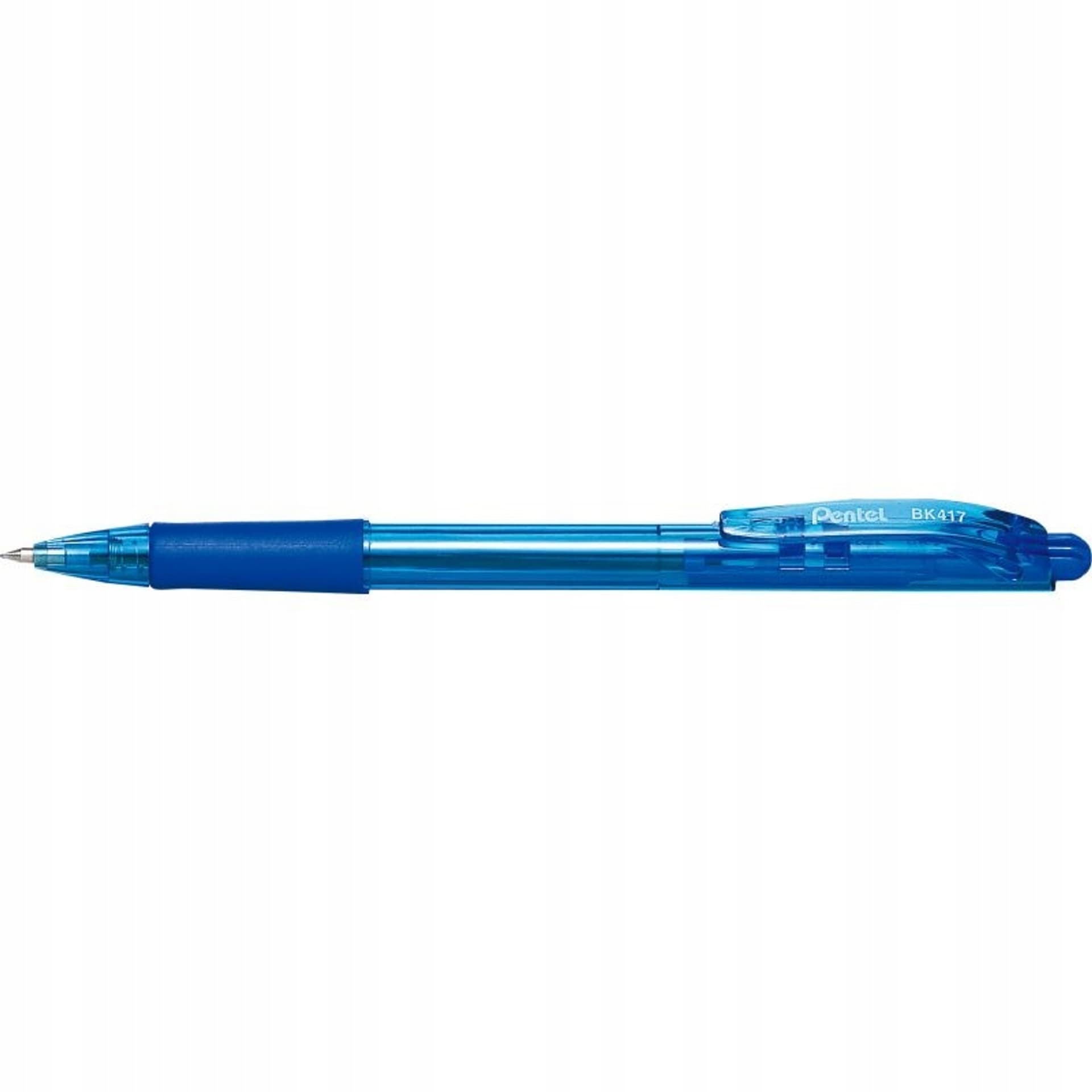 

Długopis automatyczny WOW BK417/C niebieski PENTEL z gumowym uchwytem